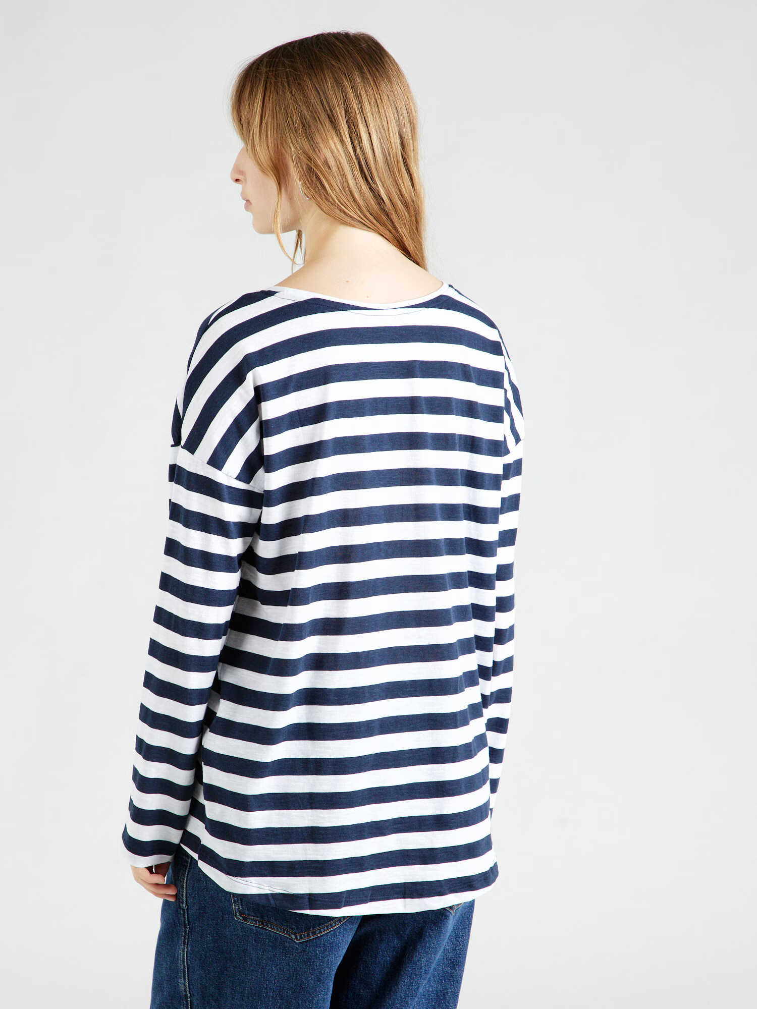 Noisy may Tricou 'MATHILDE' bleumarin / alb - Pled.ro