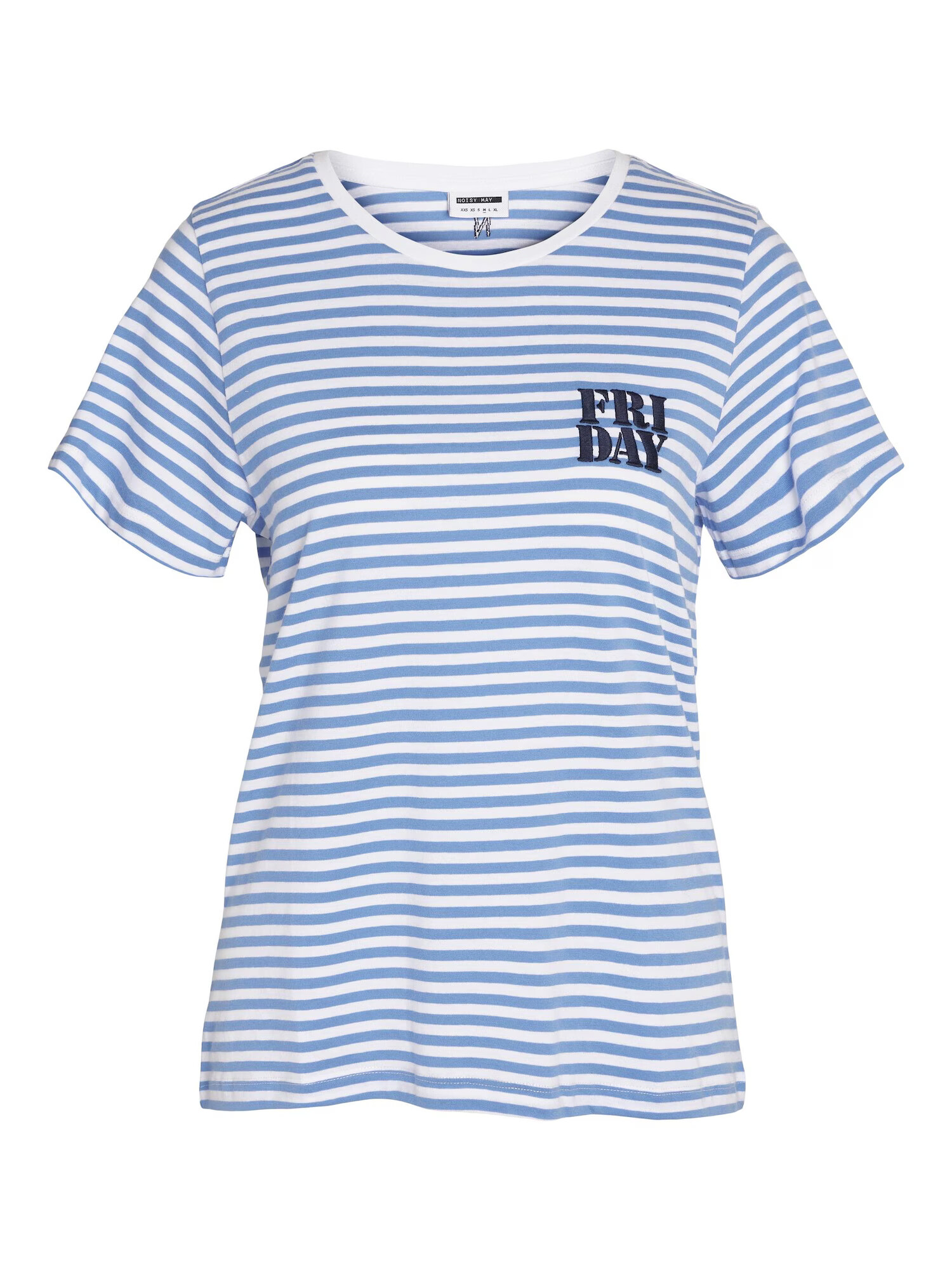 Noisy may Tricou 'NATE WEEKDAISY' albastru marin / azuriu / alb - Pled.ro