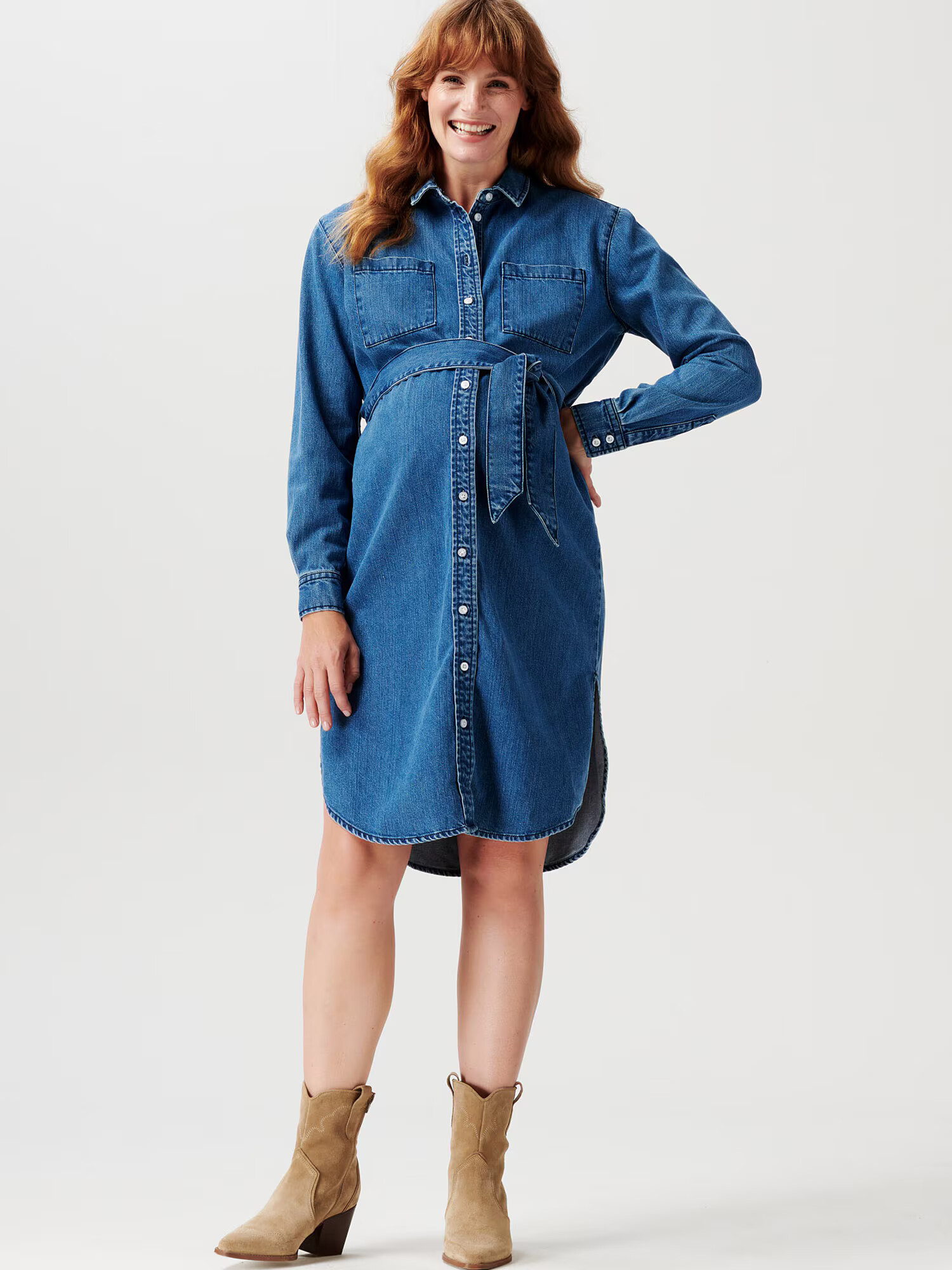 Noppies Rochie tip bluză 'Athens' albastru denim - Pled.ro