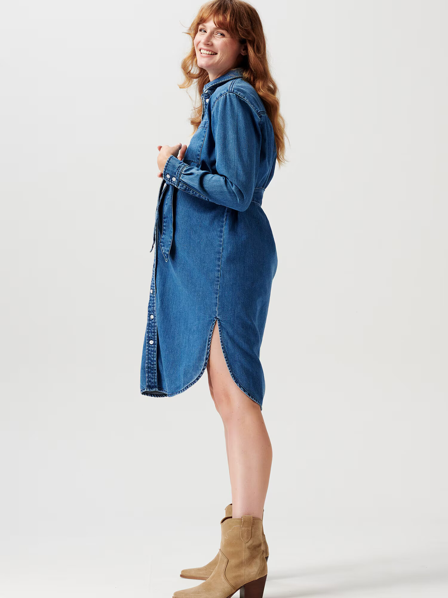 Noppies Rochie tip bluză 'Athens' albastru denim - Pled.ro