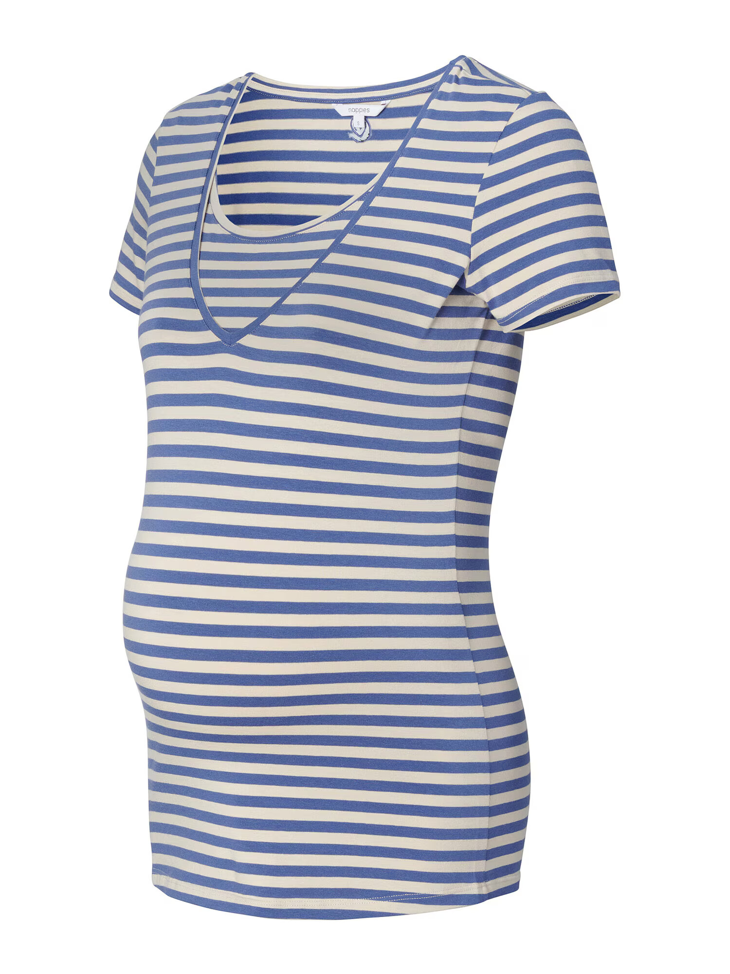 Noppies Tricou 'Holley' albastru marin / alb - Pled.ro