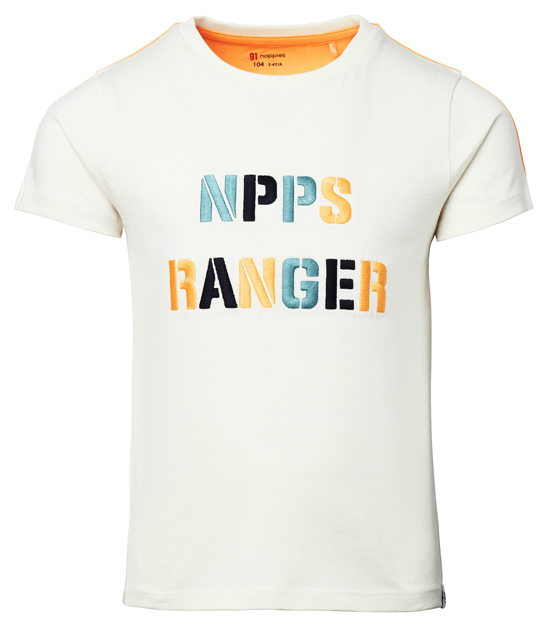 Noppies Tricou 'Lannitown' albastru pastel / albastru închis / portocaliu / alb - Pled.ro