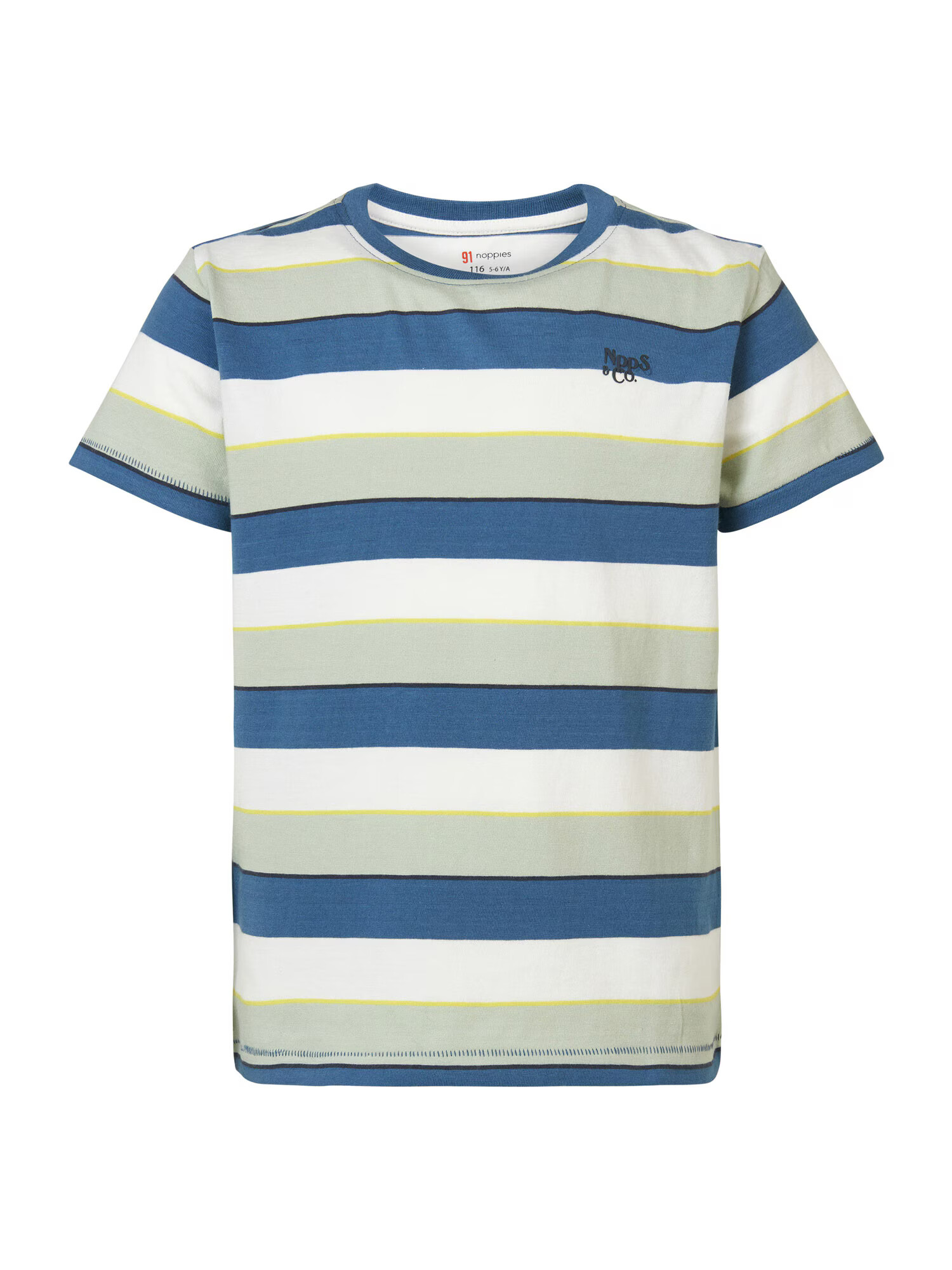 Noppies Tricou 'Reidland' albastru / verde pastel / alb - Pled.ro