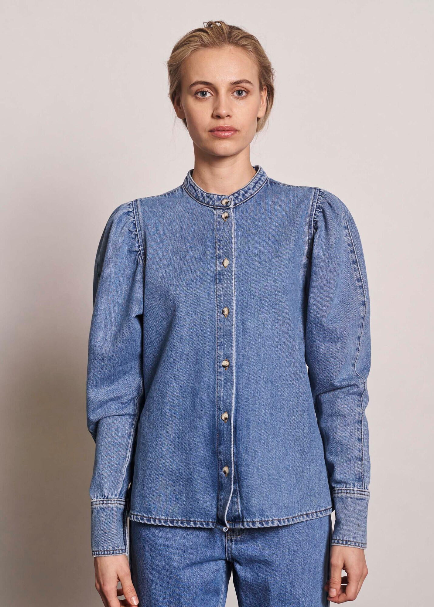 NORR Bluză 'Ann' albastru denim - Pled.ro