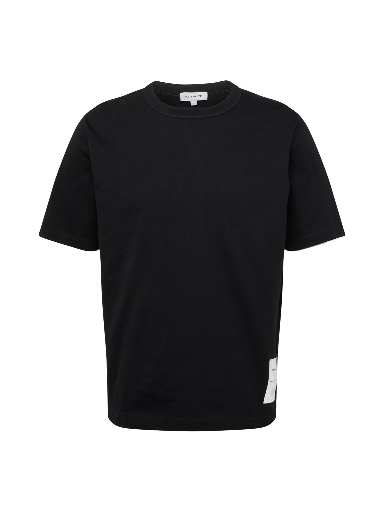 NORSE PROJECTS Tricou 'Holger' negru / alb - Pled.ro