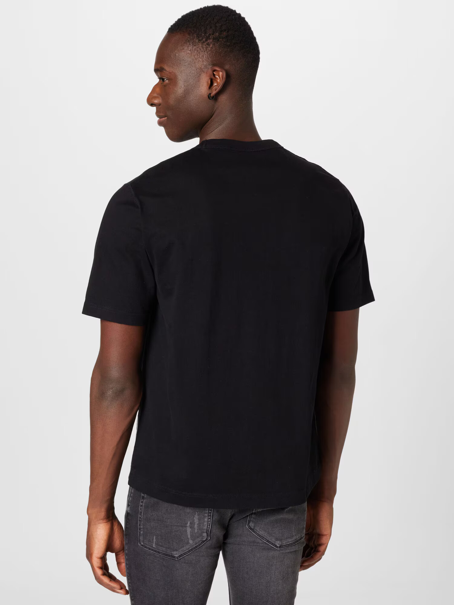 NORSE PROJECTS Tricou 'Holger' negru / alb - Pled.ro