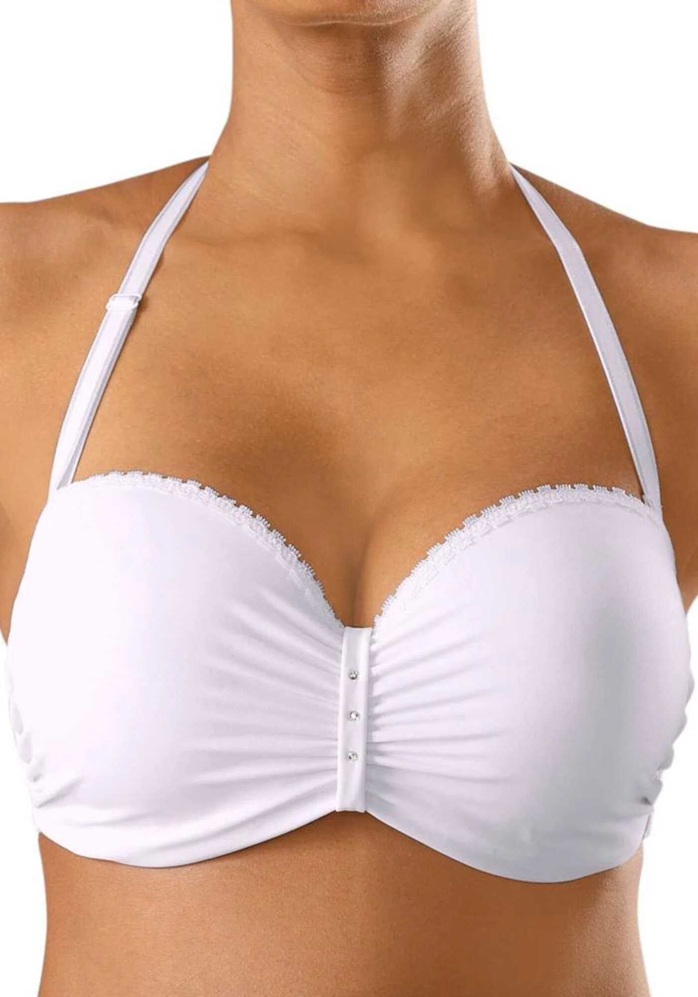 NUANCE Sutien alb natural - Pled.ro