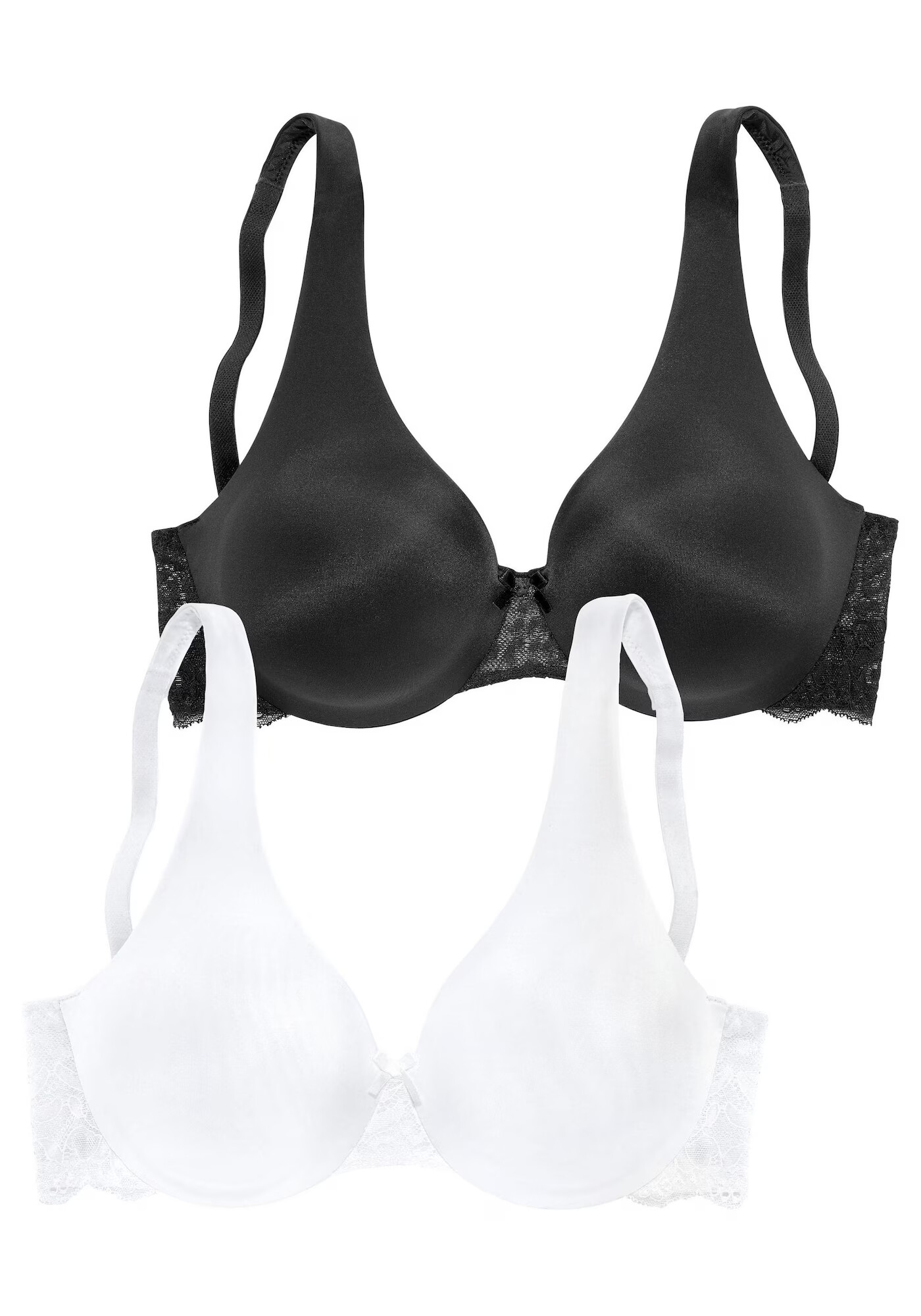 NUANCE Sutien negru / alb - Pled.ro