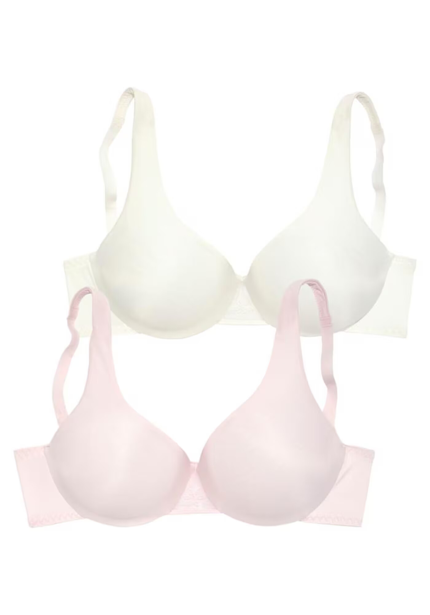 NUANCE Sutien roz pastel / alb - Pled.ro