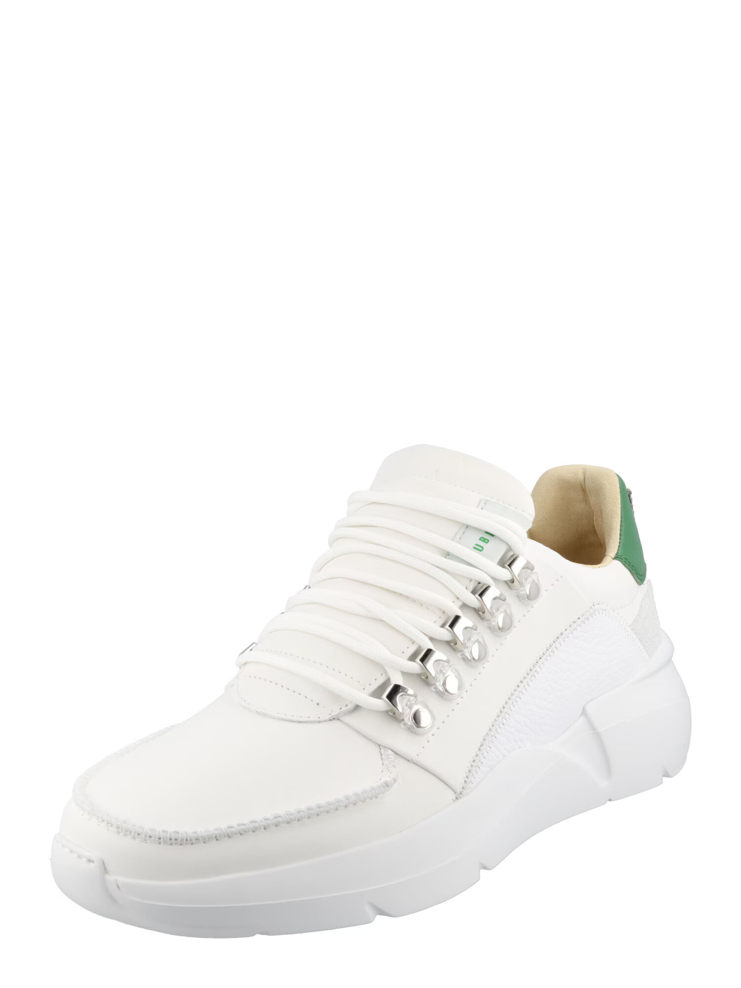 Nubikk Sneaker low 'Roque Roman' gri deschis / verde iarbă / alb / alb murdar - Pled.ro