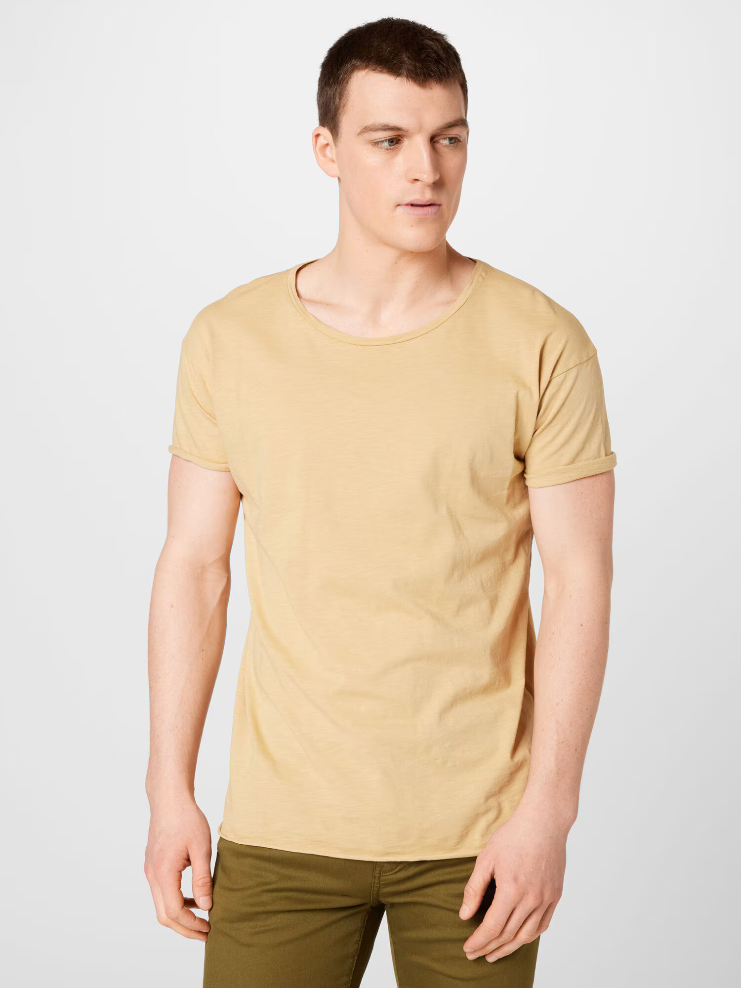 Nudie Jeans Co Tricou 'Roger' maro cappuccino - Pled.ro