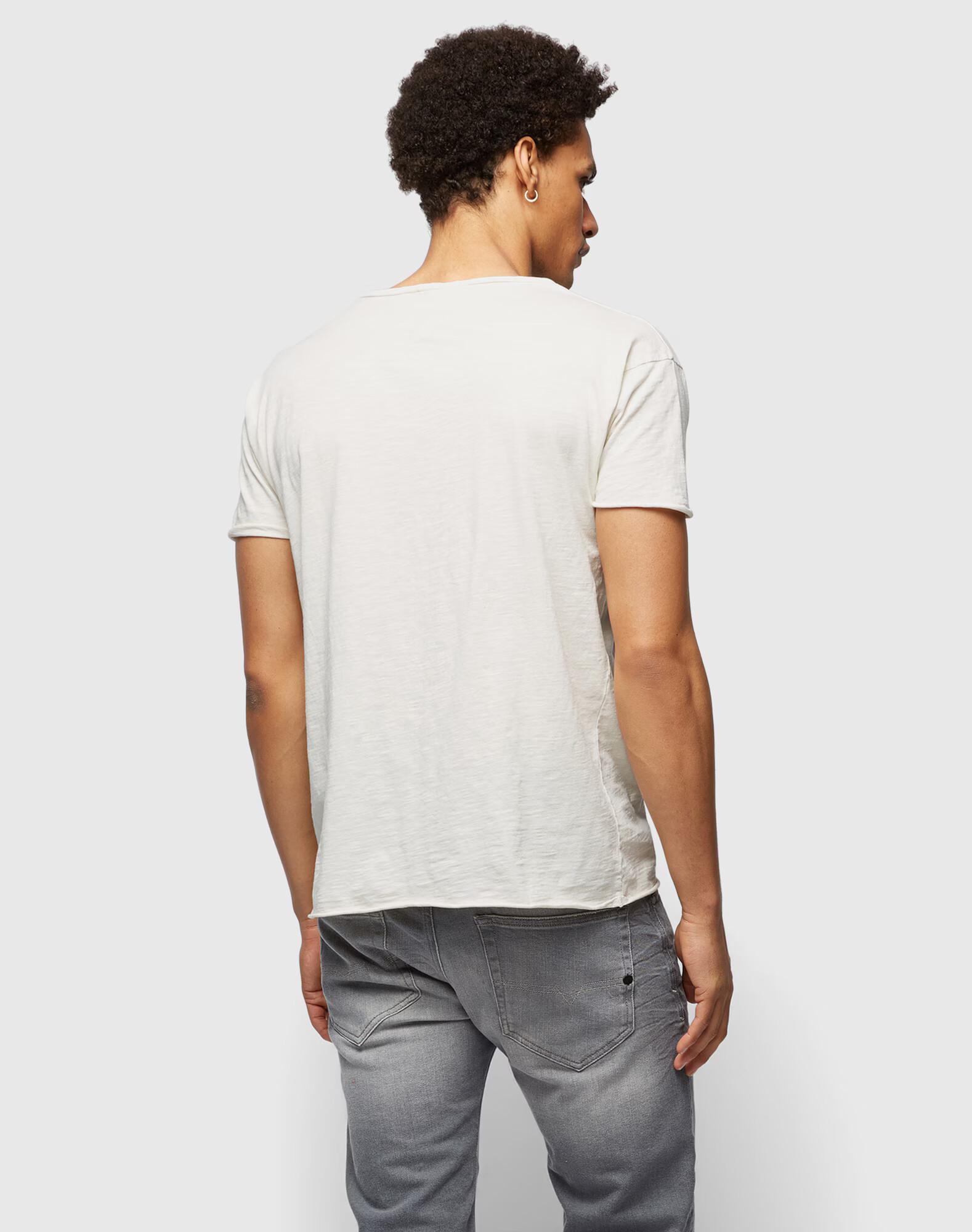 Nudie Jeans Co Tricou 'Roger Slub' alb murdar - Pled.ro