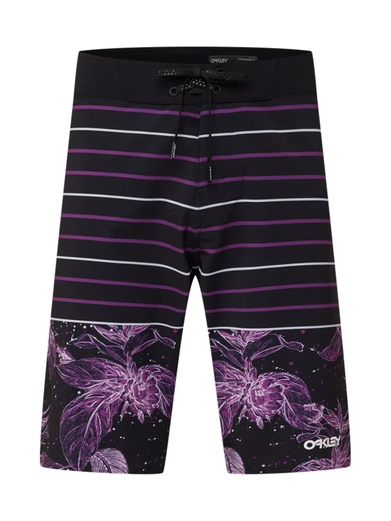 OAKLEY Pantaloni scurți apă 'Retro Split' mov închis / negru / alb - Pled.ro