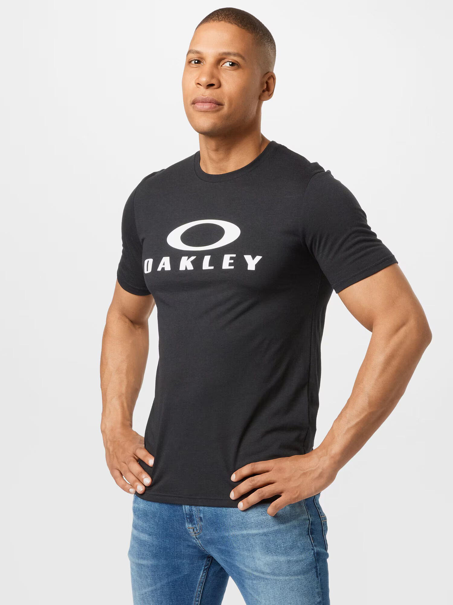 OAKLEY Tricou funcțional 'BARK' negru / alb - Pled.ro