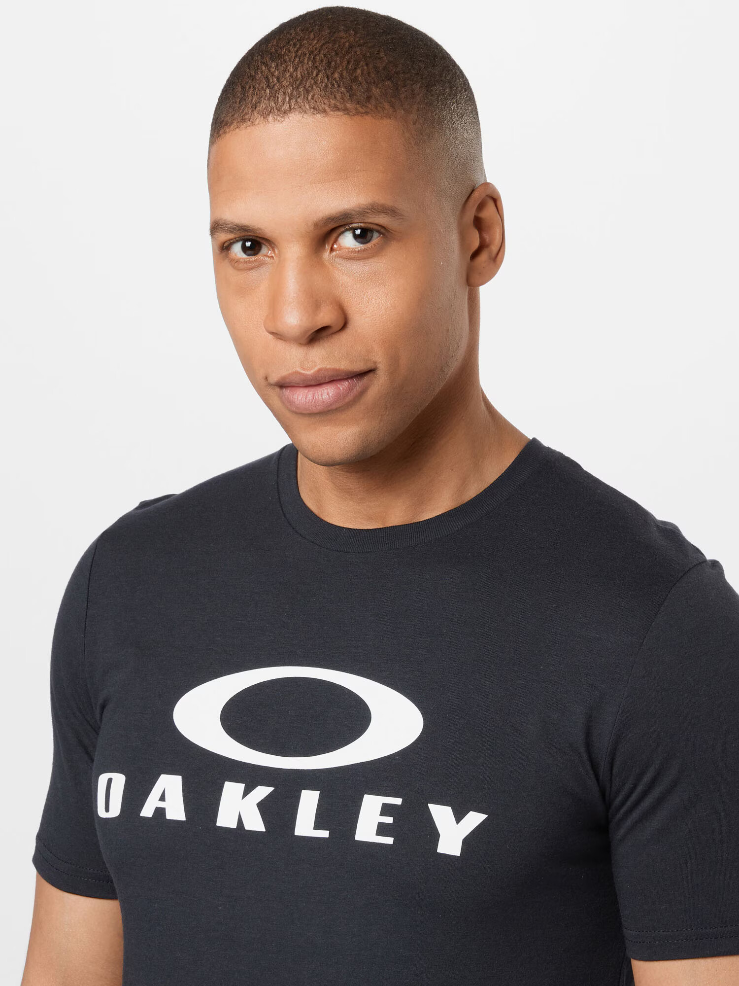 OAKLEY Tricou funcțional 'BARK' negru / alb - Pled.ro