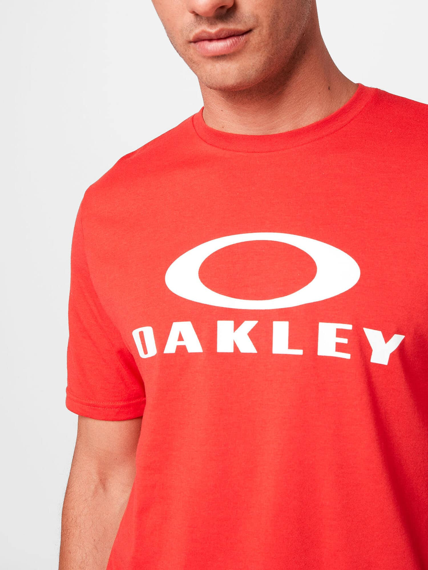 OAKLEY Tricou funcțional 'BARK' roșu / alb - Pled.ro