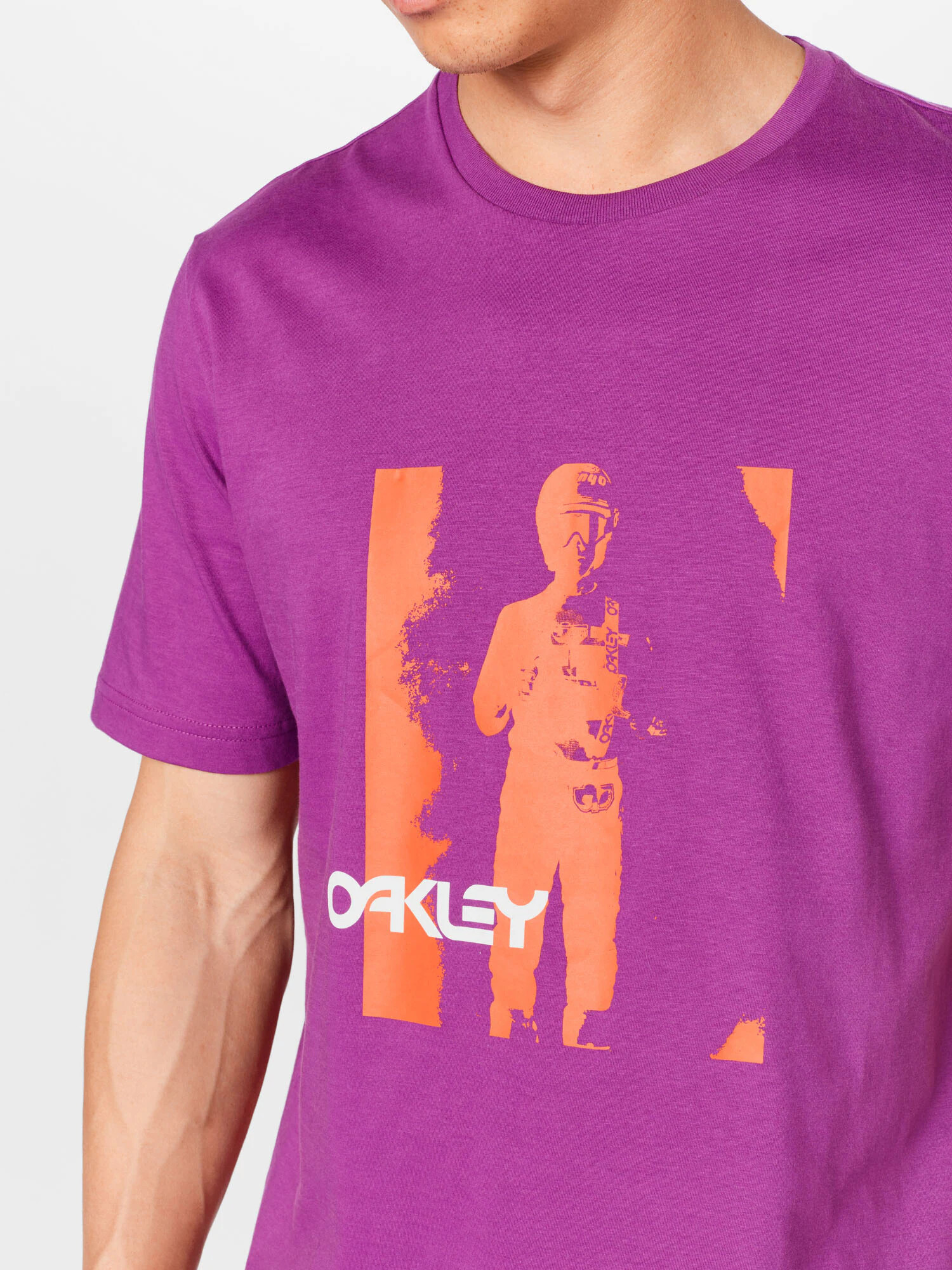 OAKLEY Tricou funcțional 'JONNY' lila / portocaliu / alb - Pled.ro