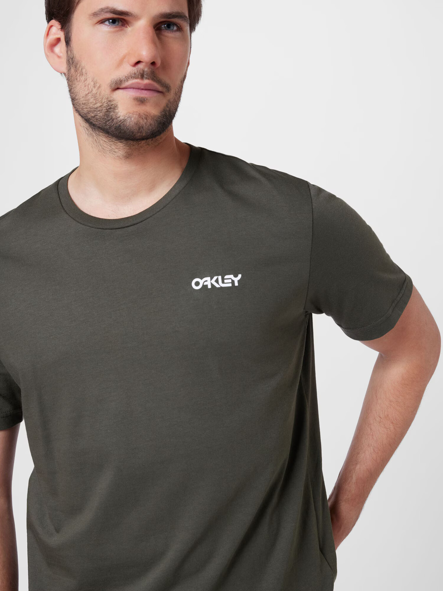 OAKLEY Tricou funcțional 'MARBLE' gri / verde închis / alb - Pled.ro