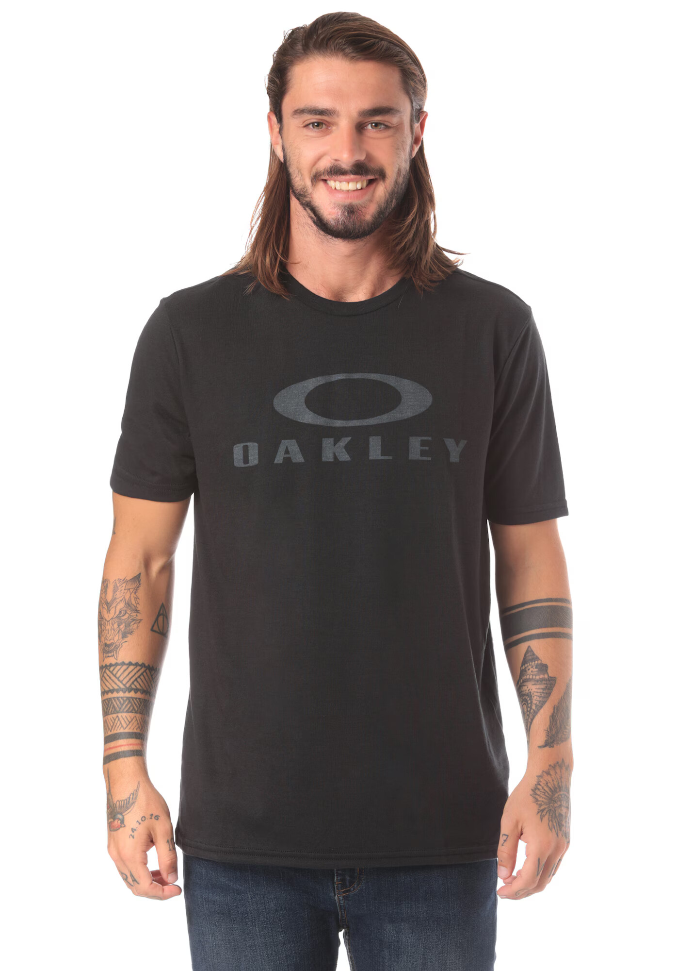 OAKLEY Tricou funcțional 'O BARK' gri metalic - Pled.ro