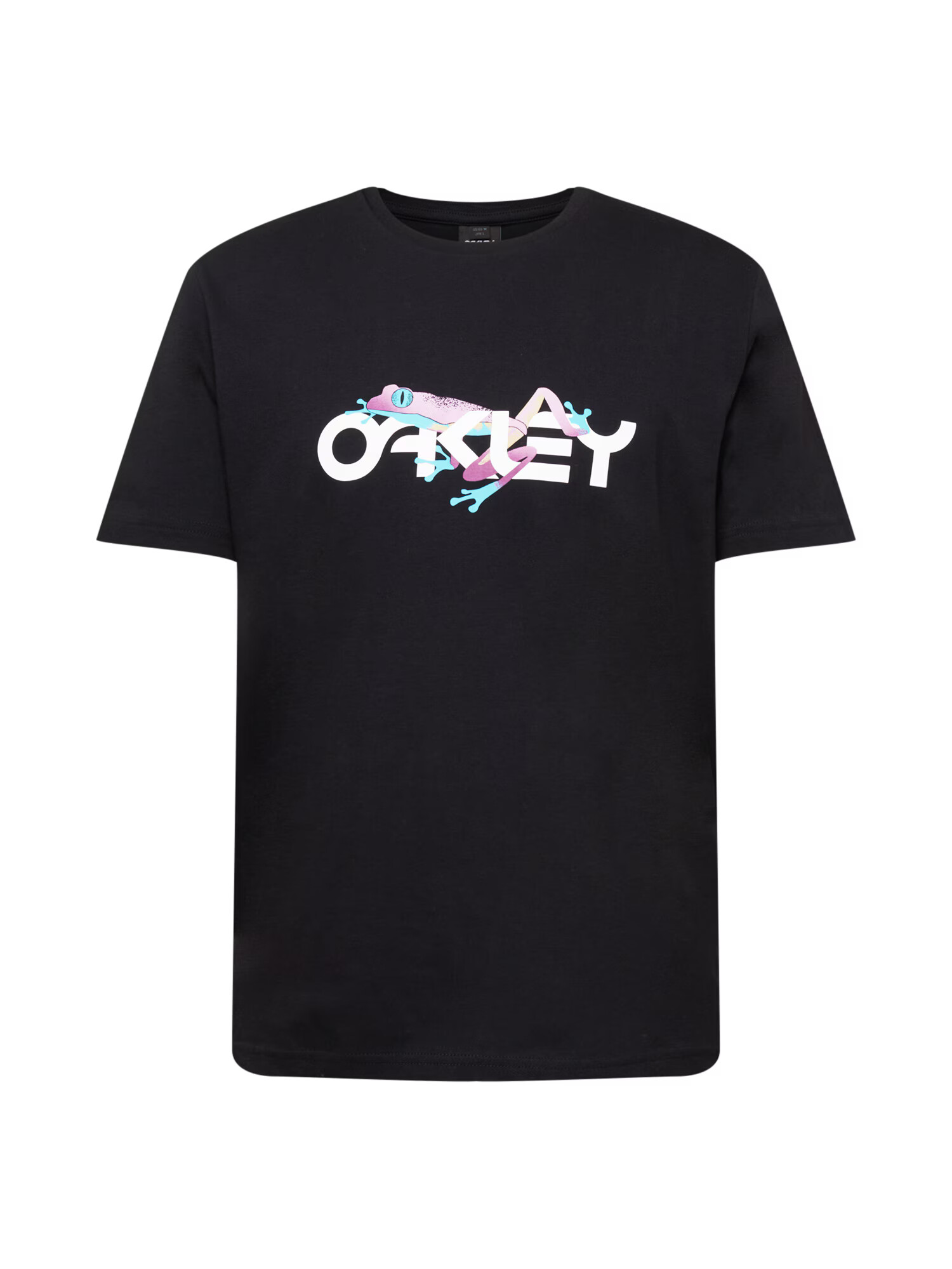 OAKLEY Tricou funcțional 'RETRO FROG' albastru deschis / roz / negru / alb - Pled.ro