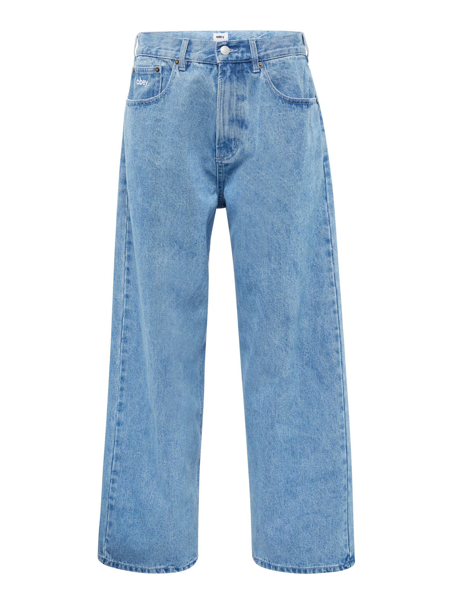 Obey Jeans albastru denim - Pled.ro