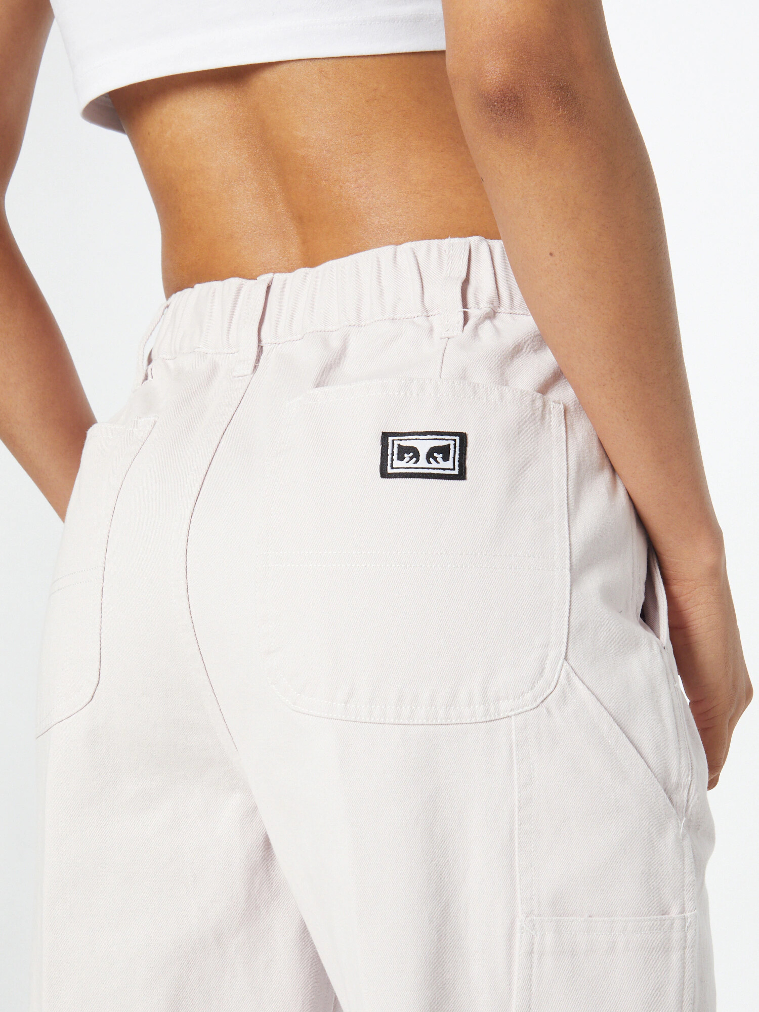 Obey Pantaloni 'Brighton' mov pastel - Pled.ro