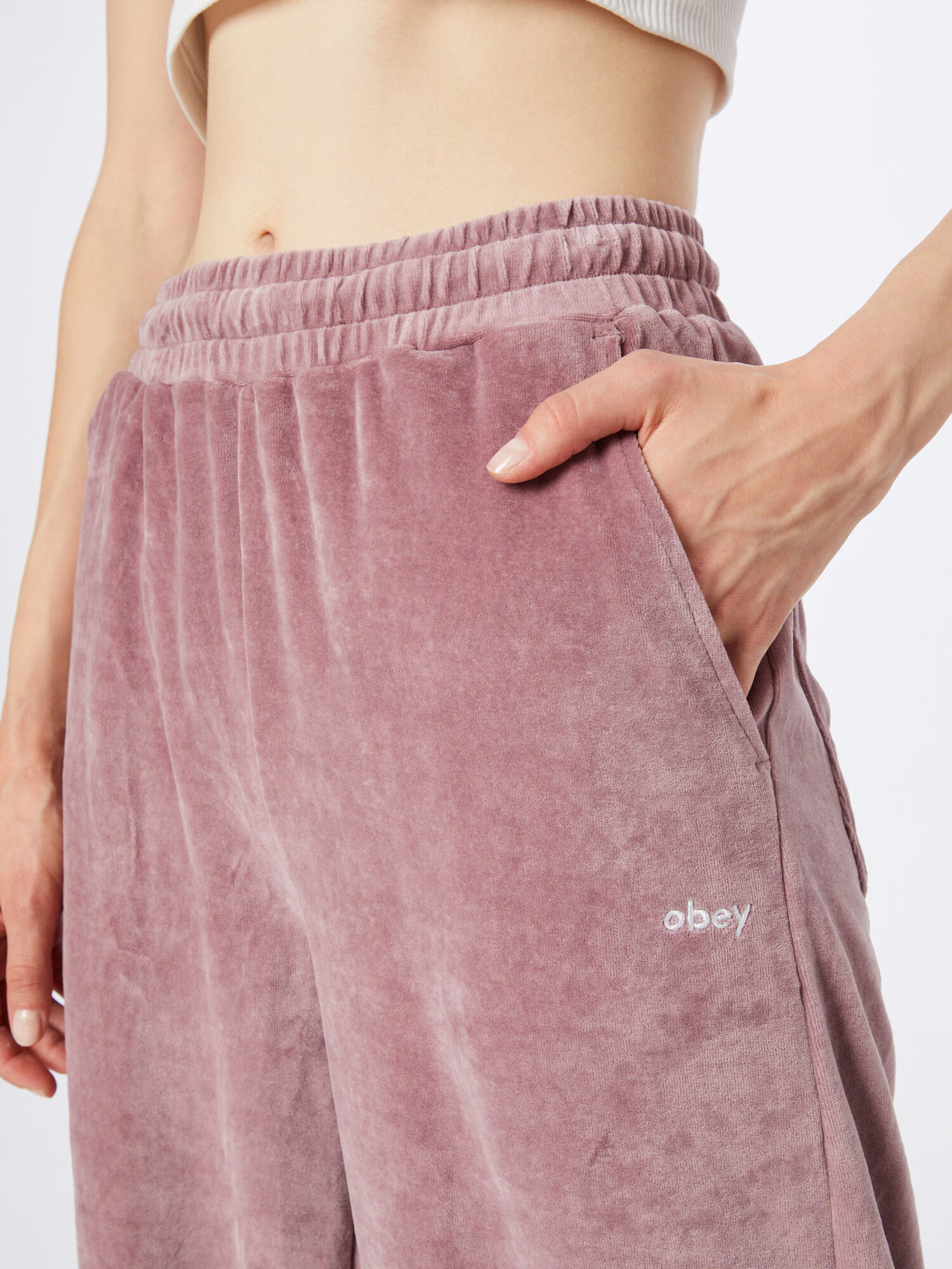 Obey Pantaloni 'Enzo' roz pal - Pled.ro