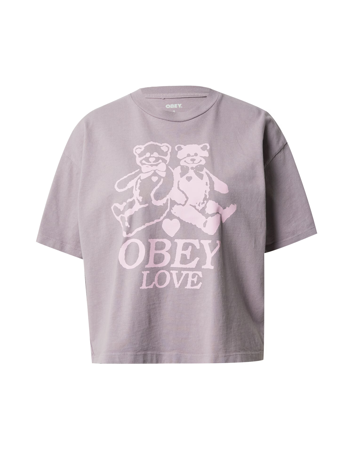 Obey Tricou lila / roz - Pled.ro