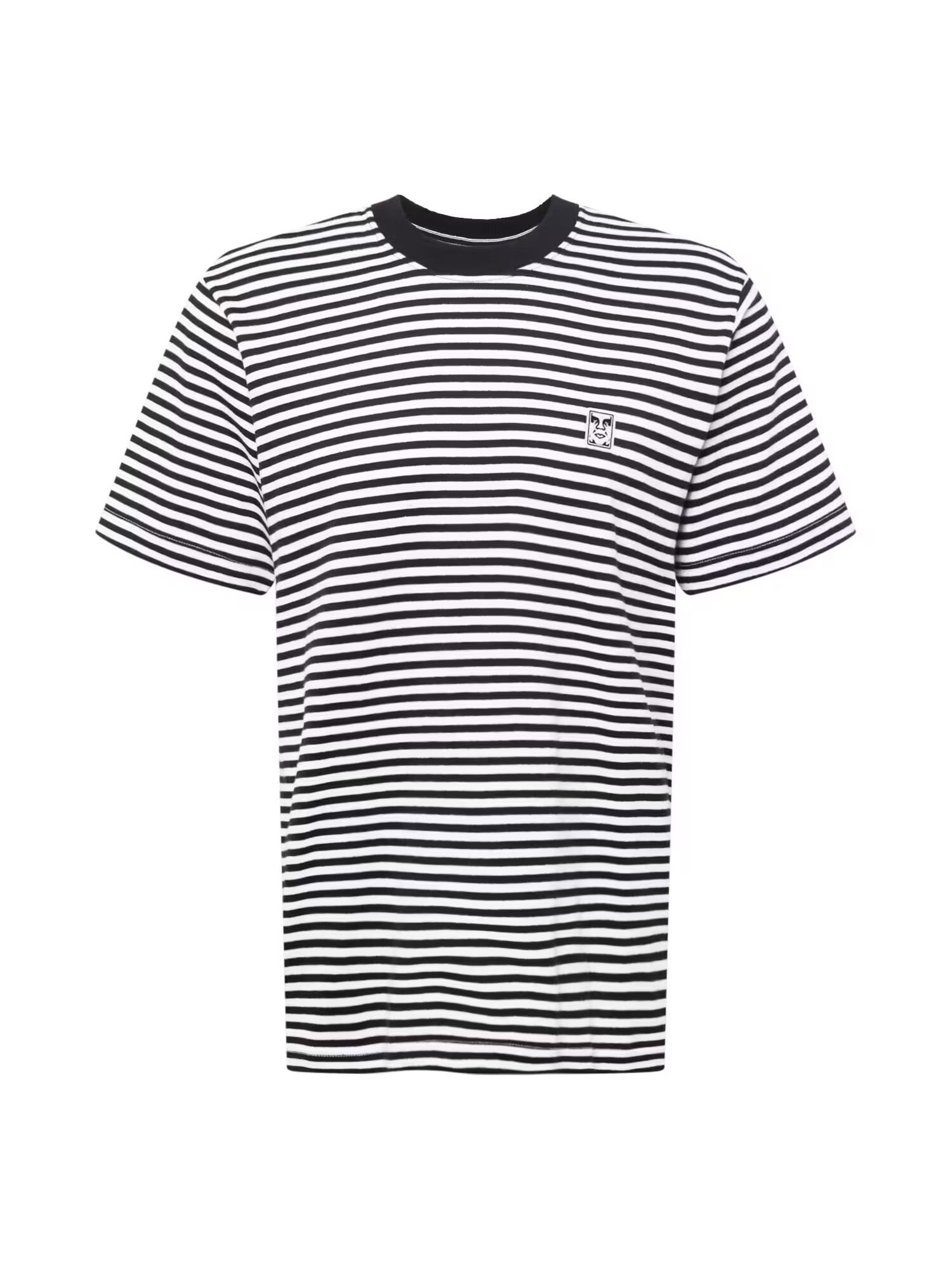 Obey Tricou negru / alb - Pled.ro