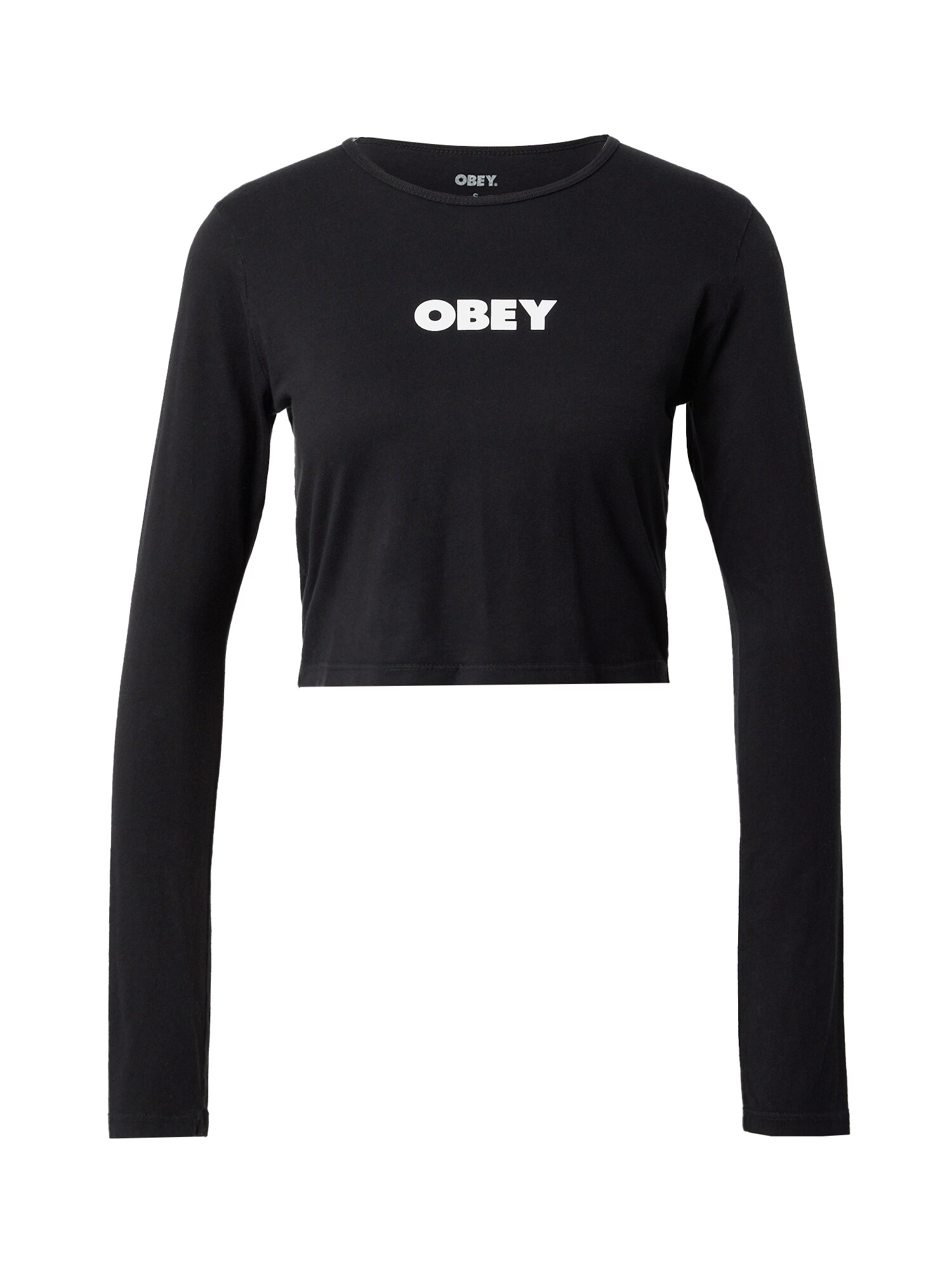 Obey Tricou negru / alb - Pled.ro