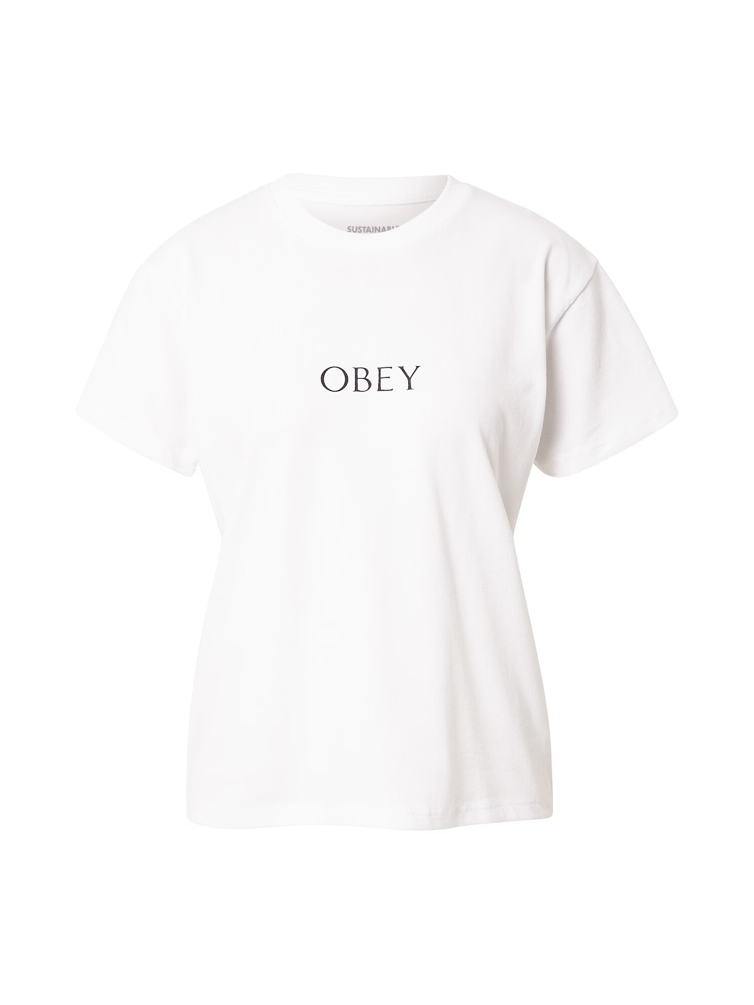 Obey Tricou negru / alb - Pled.ro