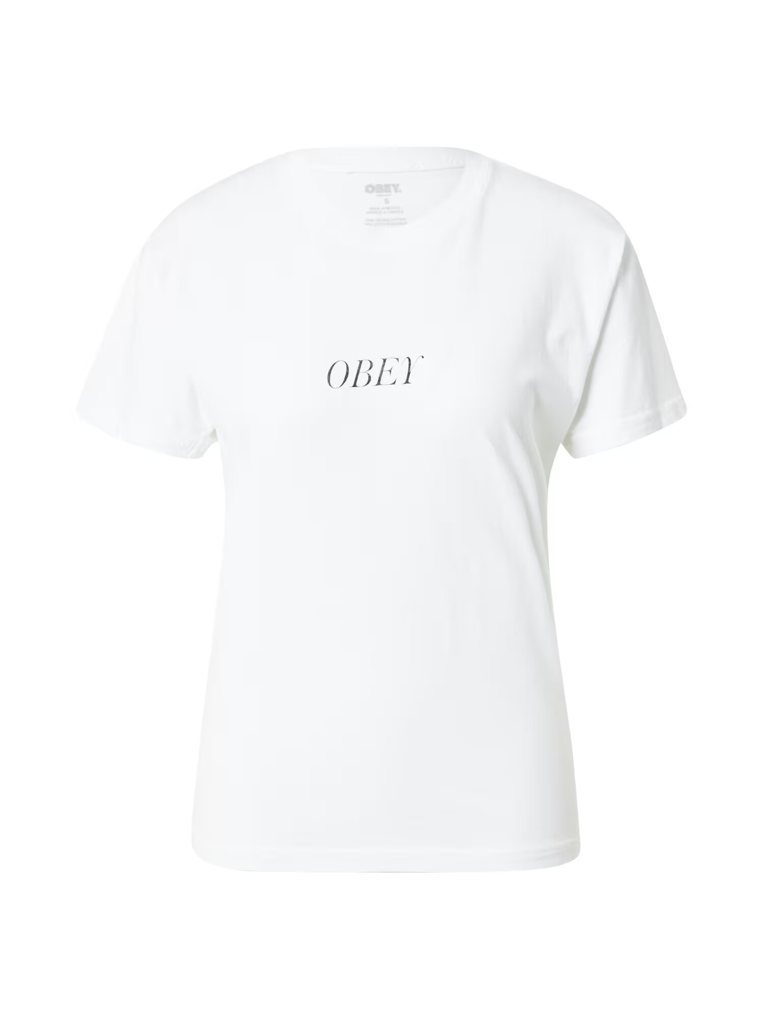 Obey Tricou negru / alb - Pled.ro