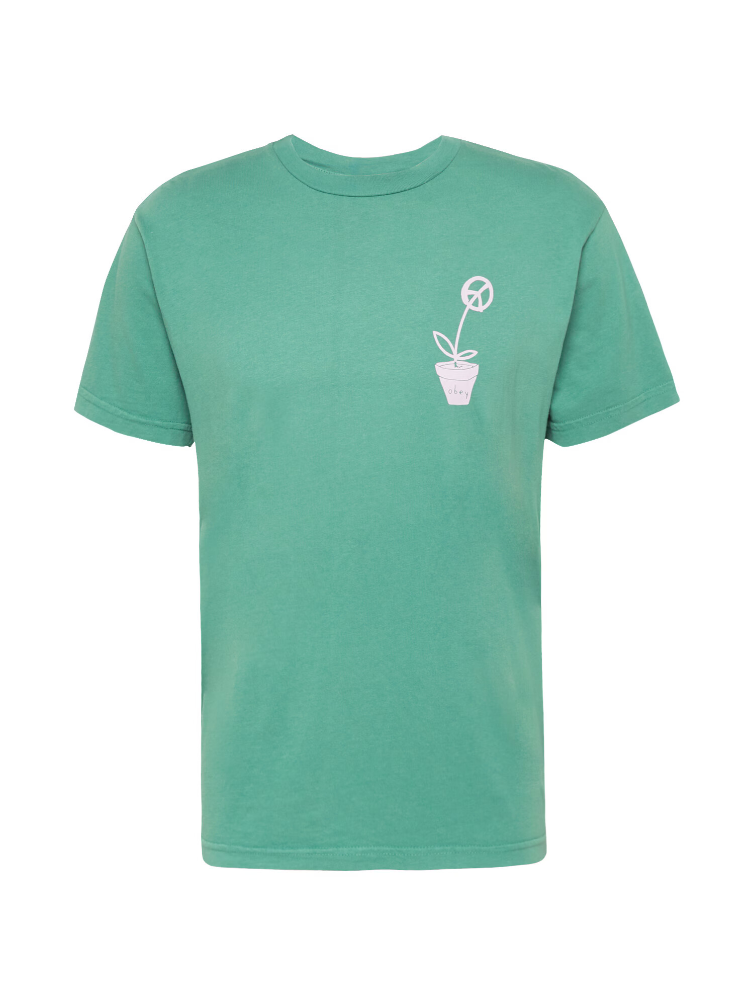 Obey Tricou verde jad / mov deschis - Pled.ro