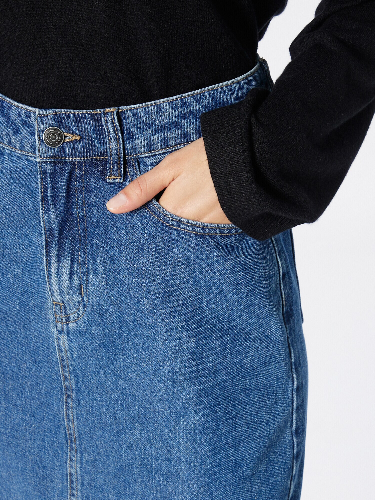 OBJECT Fustă 'ANDY' albastru denim - Pled.ro