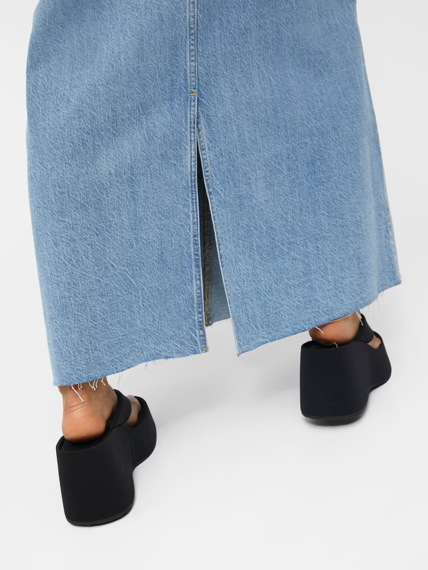 OBJECT Fustă 'HARLOW' albastru denim - Pled.ro