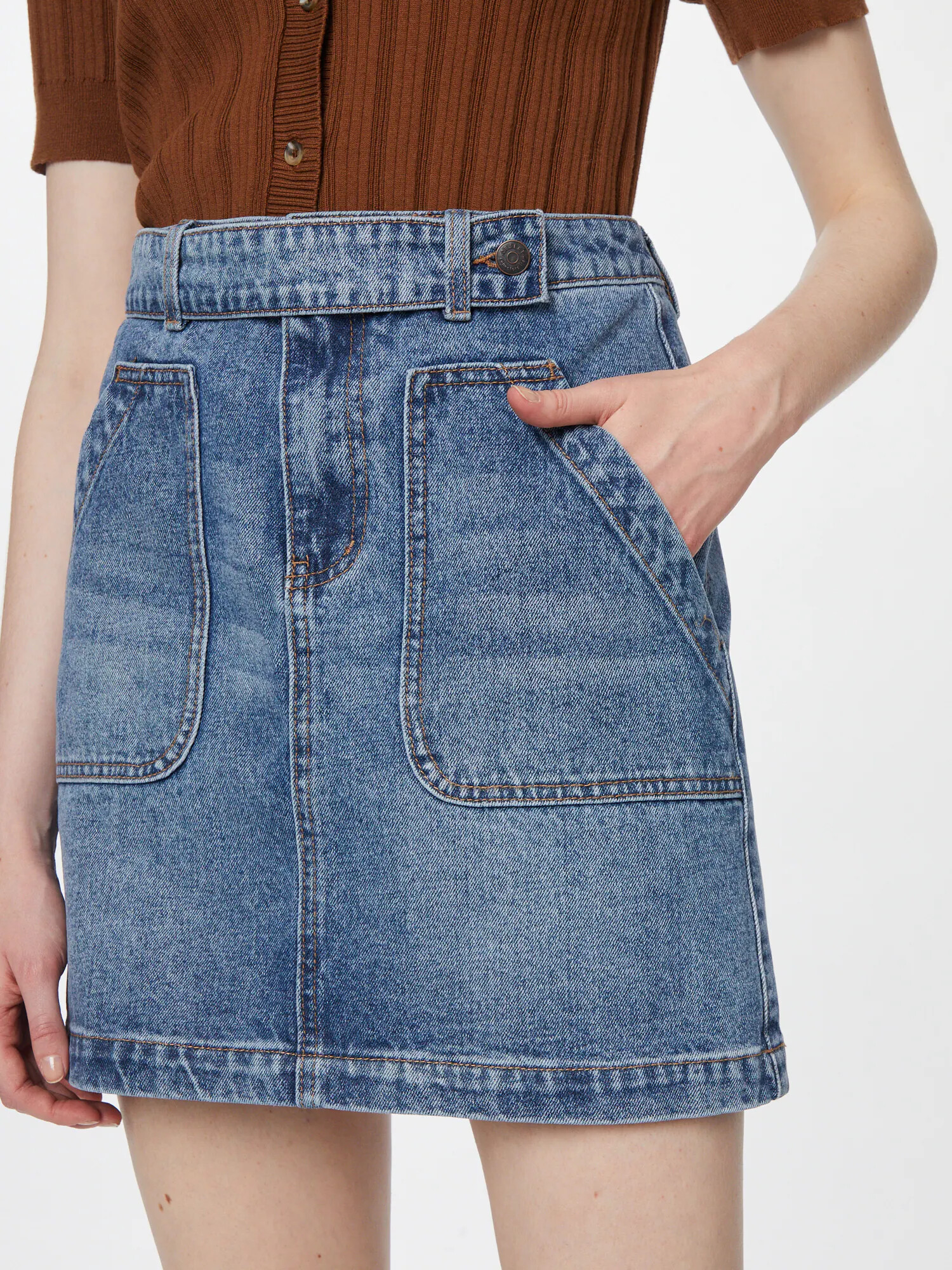 OBJECT Fustă 'PATTY' albastru denim - Pled.ro