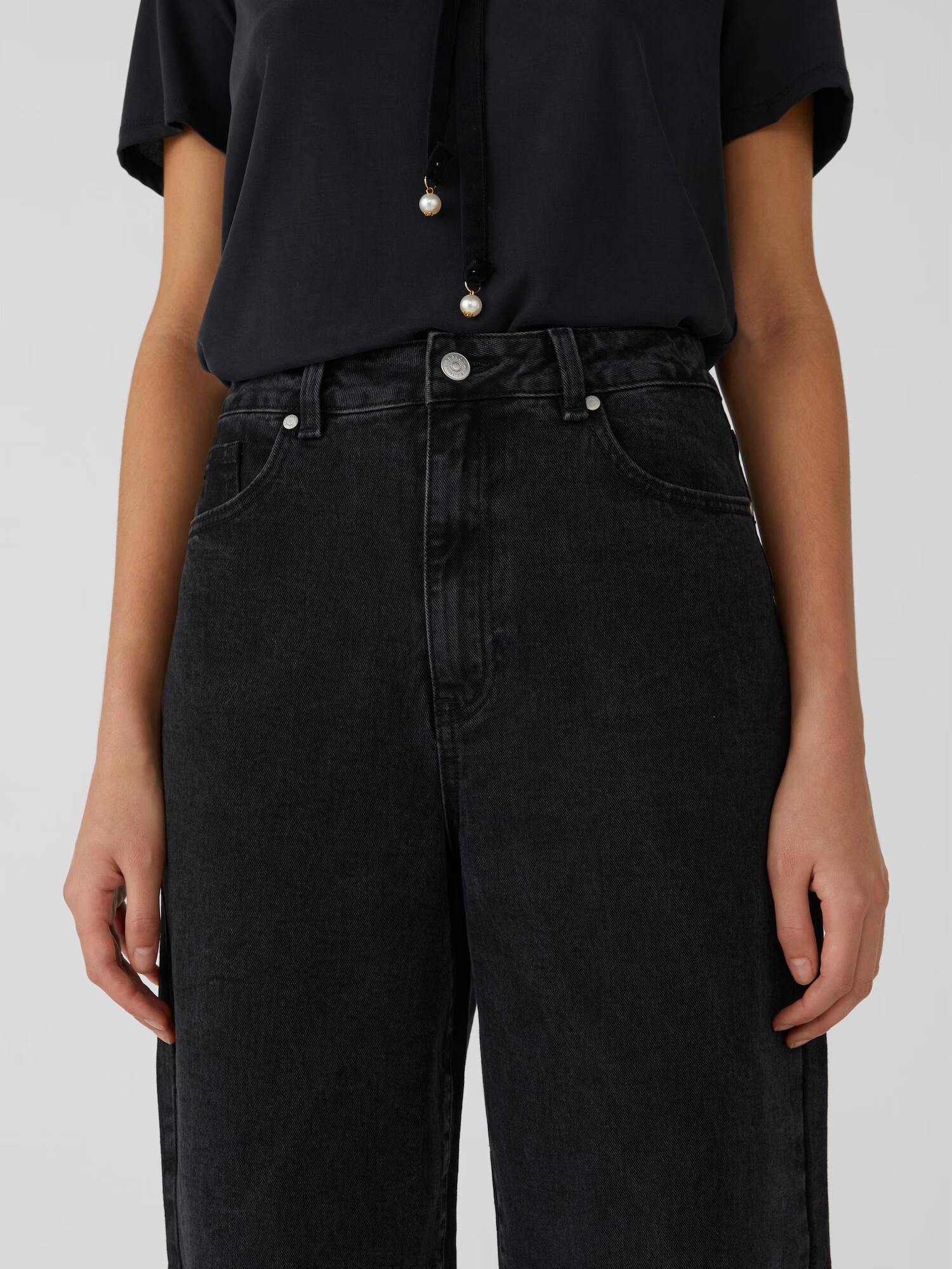 OBJECT Jeans negru denim - Pled.ro