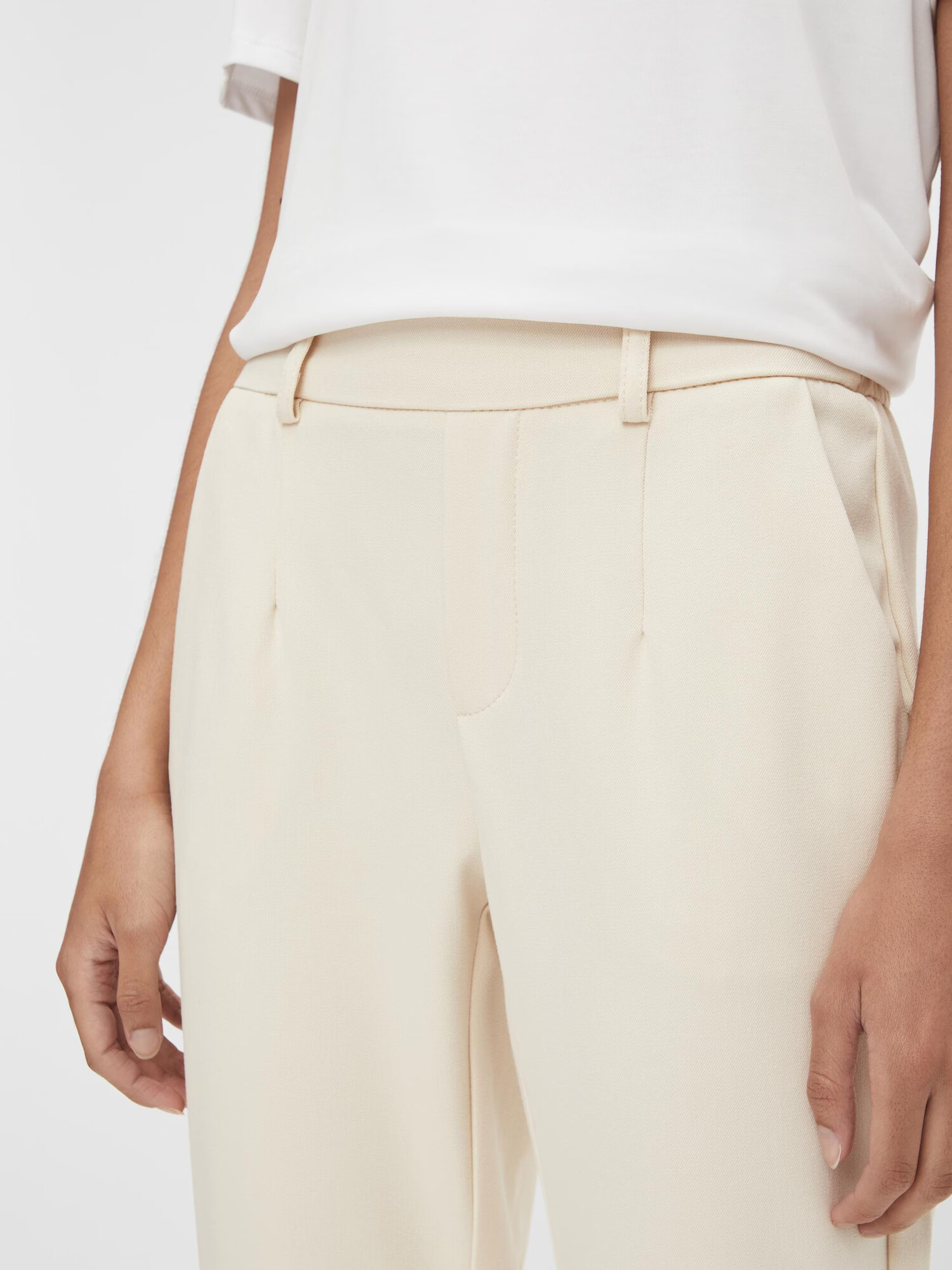 OBJECT Pantaloni 'Lisa' crem - Pled.ro