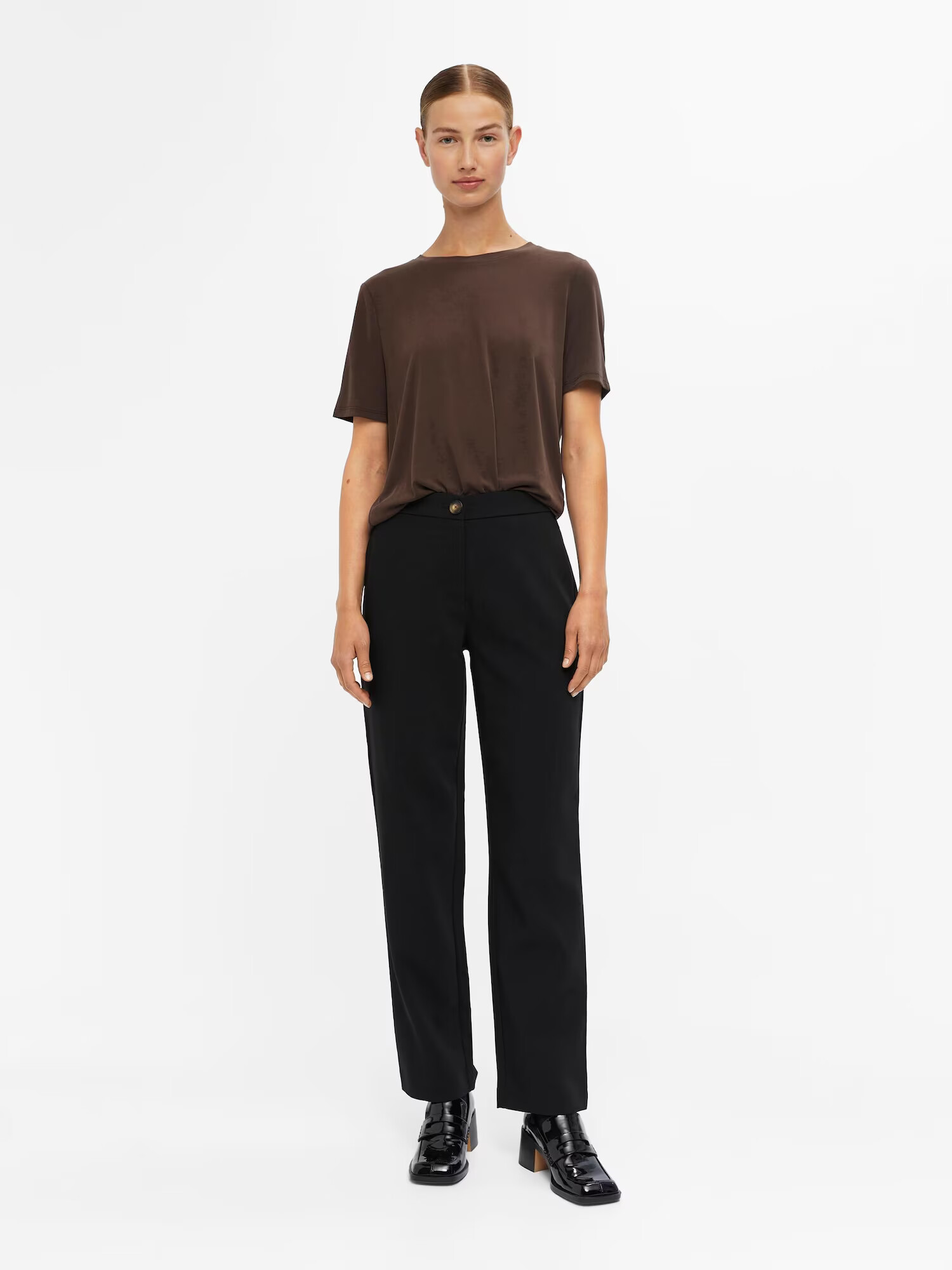 OBJECT Pantaloni 'Sigrid Cassie' negru - Pled.ro