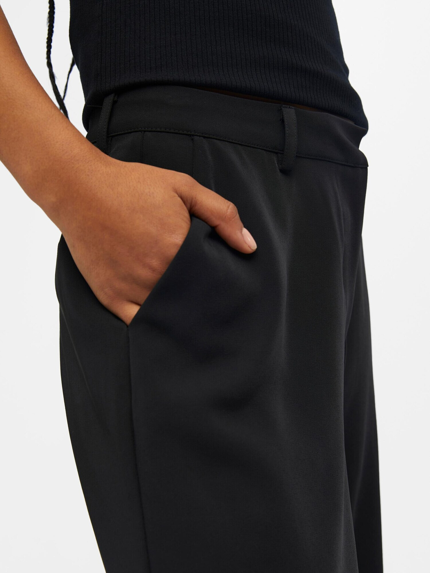 OBJECT Pantaloni 'STONE' negru - Pled.ro