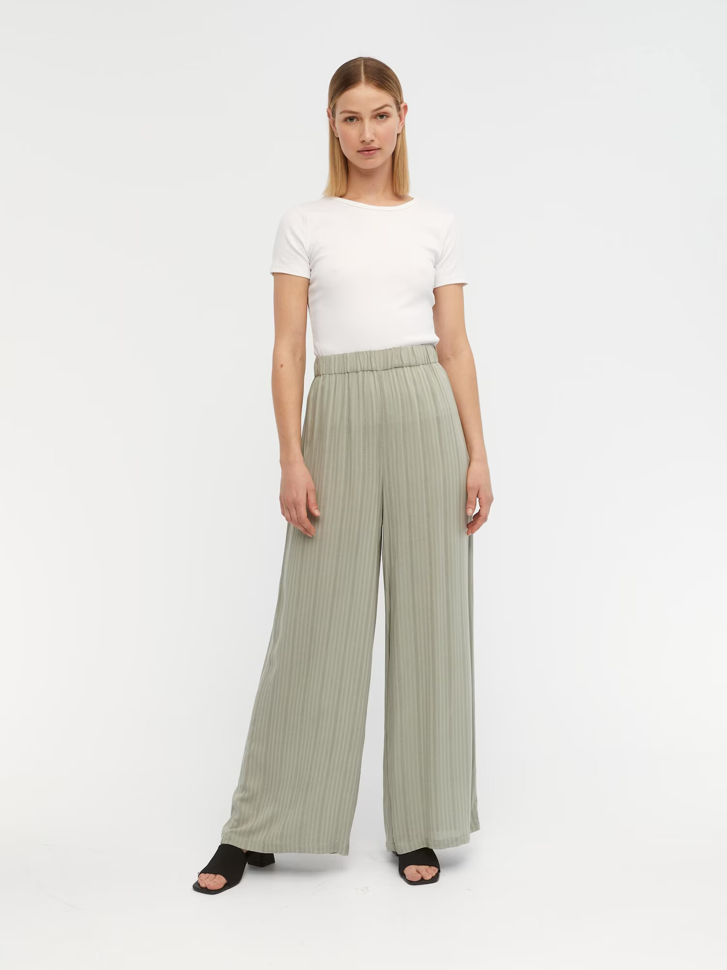 OBJECT Pantaloni 'SUSAN' verde pastel - Pled.ro