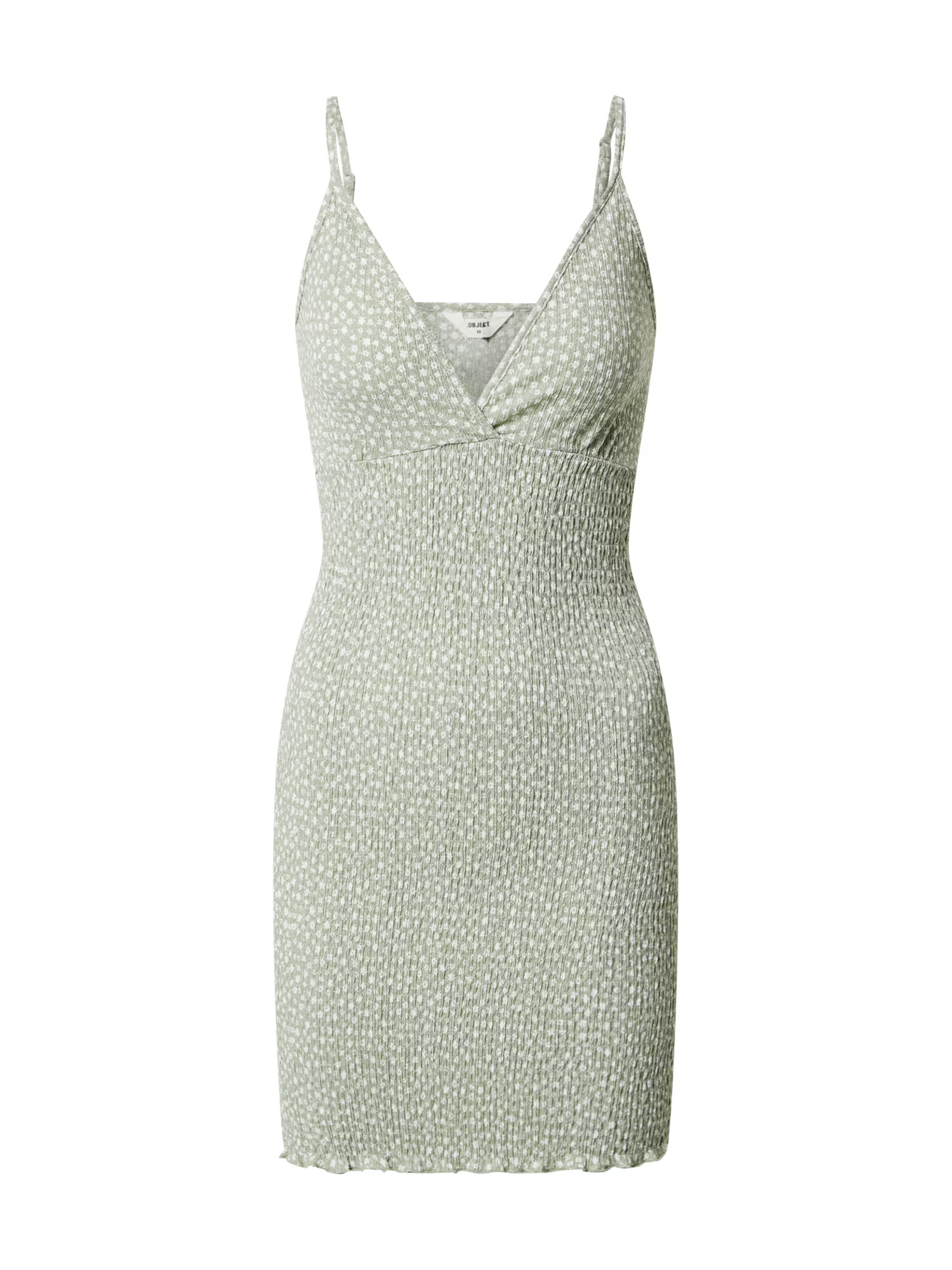 OBJECT Petite Rochie 'LEVENTA' verde deschis / alb - Pled.ro