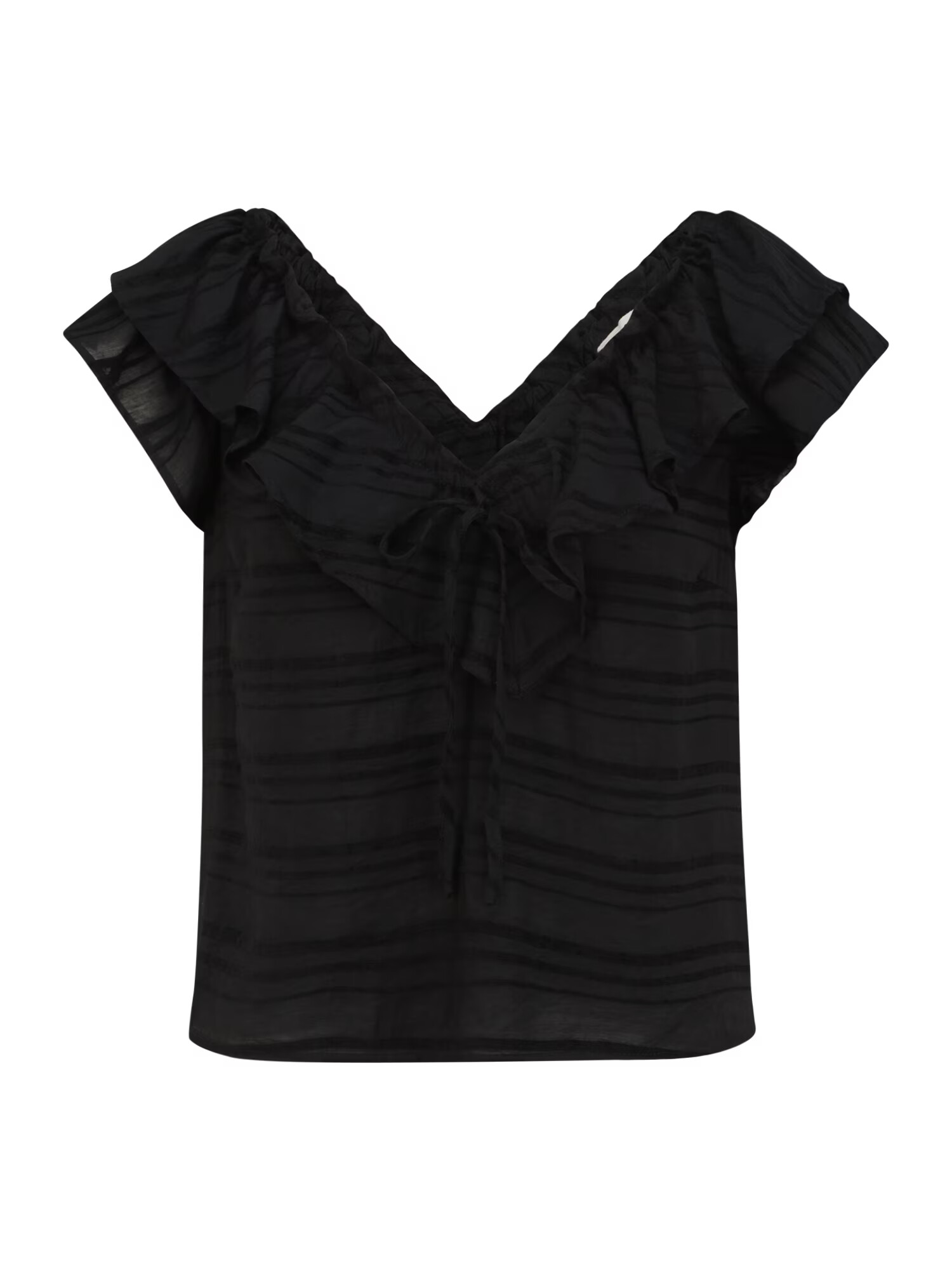 OBJECT Petite Tricou 'RAFIA' negru - Pled.ro