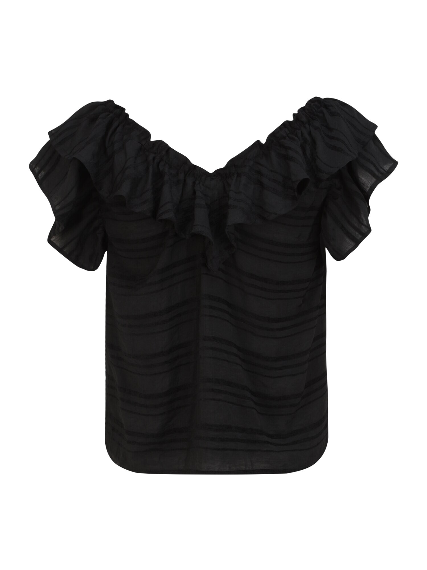 OBJECT Petite Tricou 'RAFIA' negru - Pled.ro