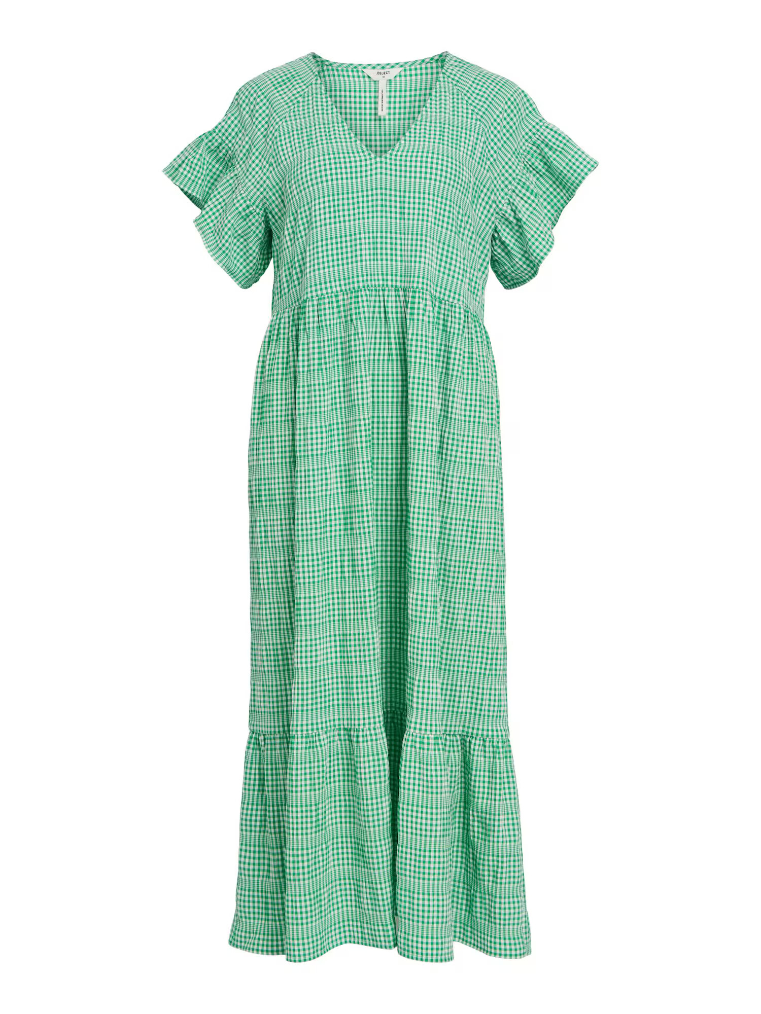 OBJECT Rochie de vară 'AZANA' verde / alb - Pled.ro