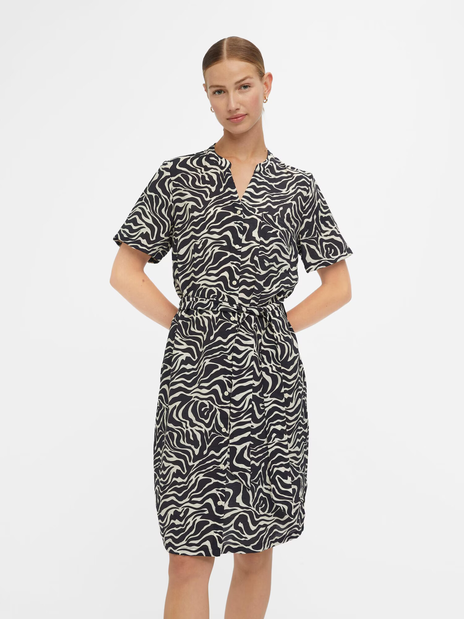 OBJECT Rochie 'SELINE' bej / negru - Pled.ro