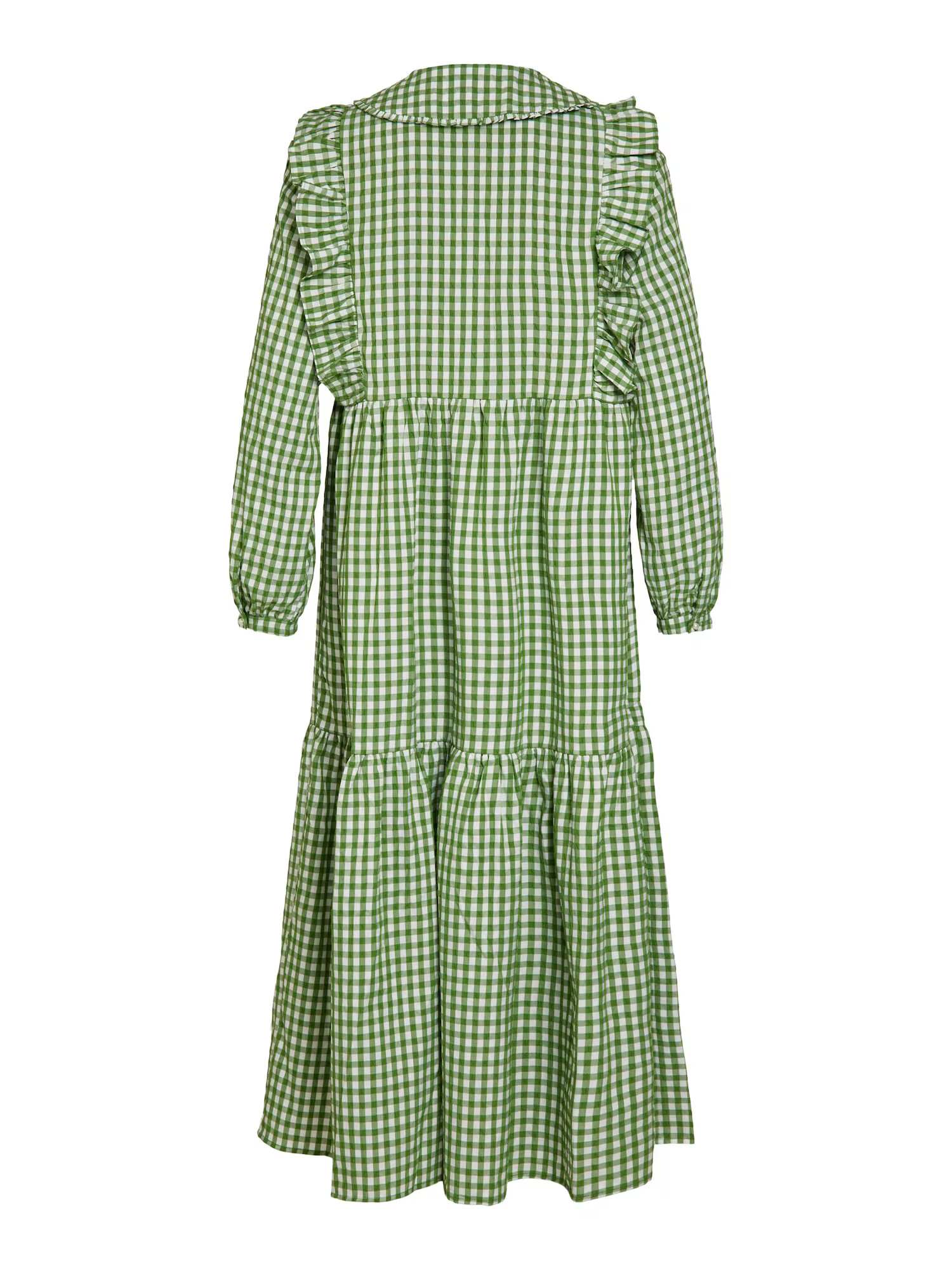 OBJECT Rochie tip bluză 'Bodil' verde măr / verde deschis / alb - Pled.ro