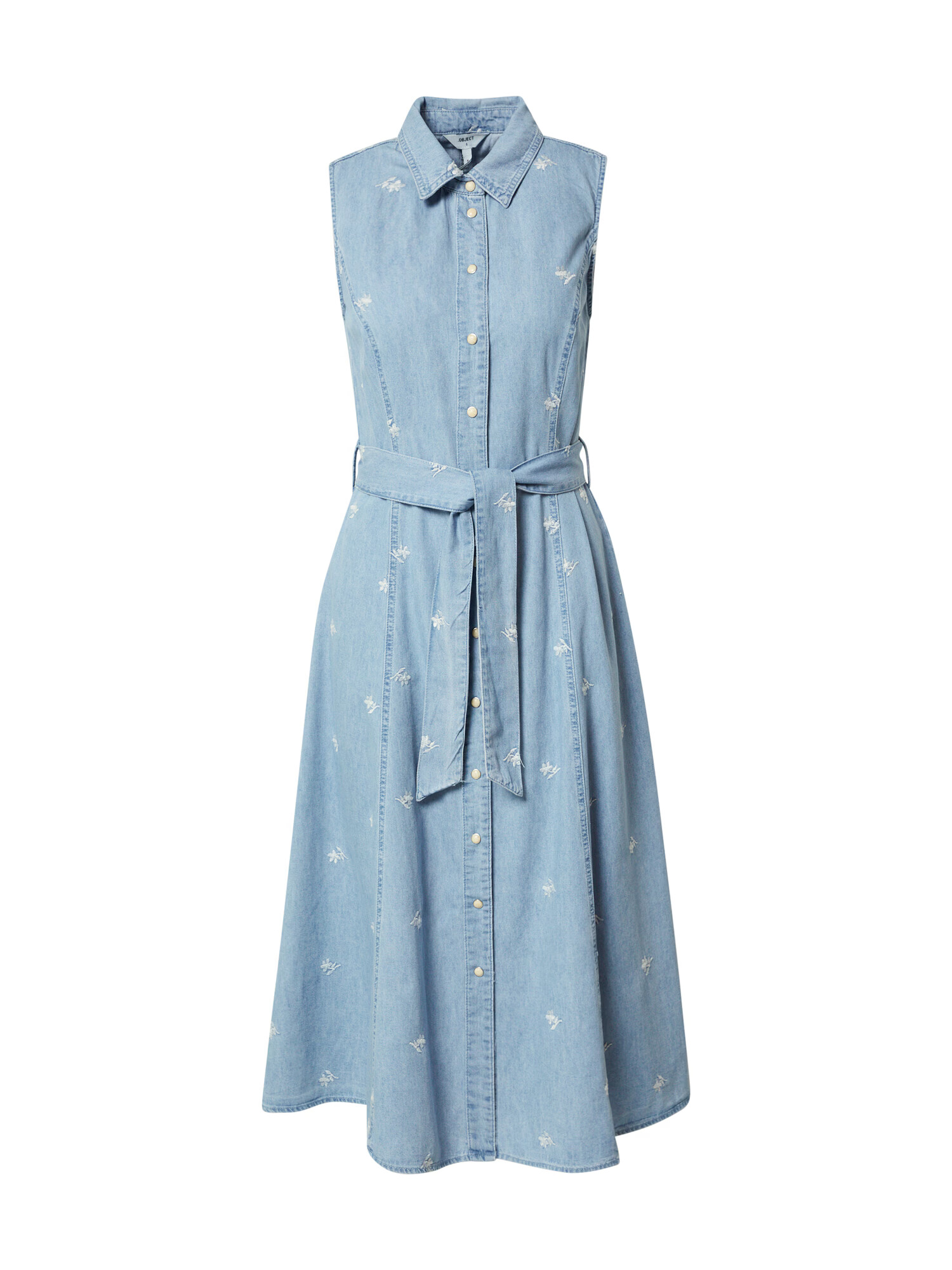 OBJECT Rochie tip bluză 'DANIELLA' albastru denim - Pled.ro