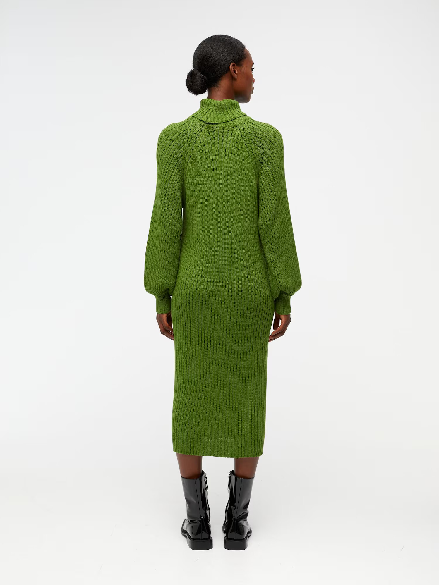 OBJECT Rochie tricotat 'Line' verde - Pled.ro