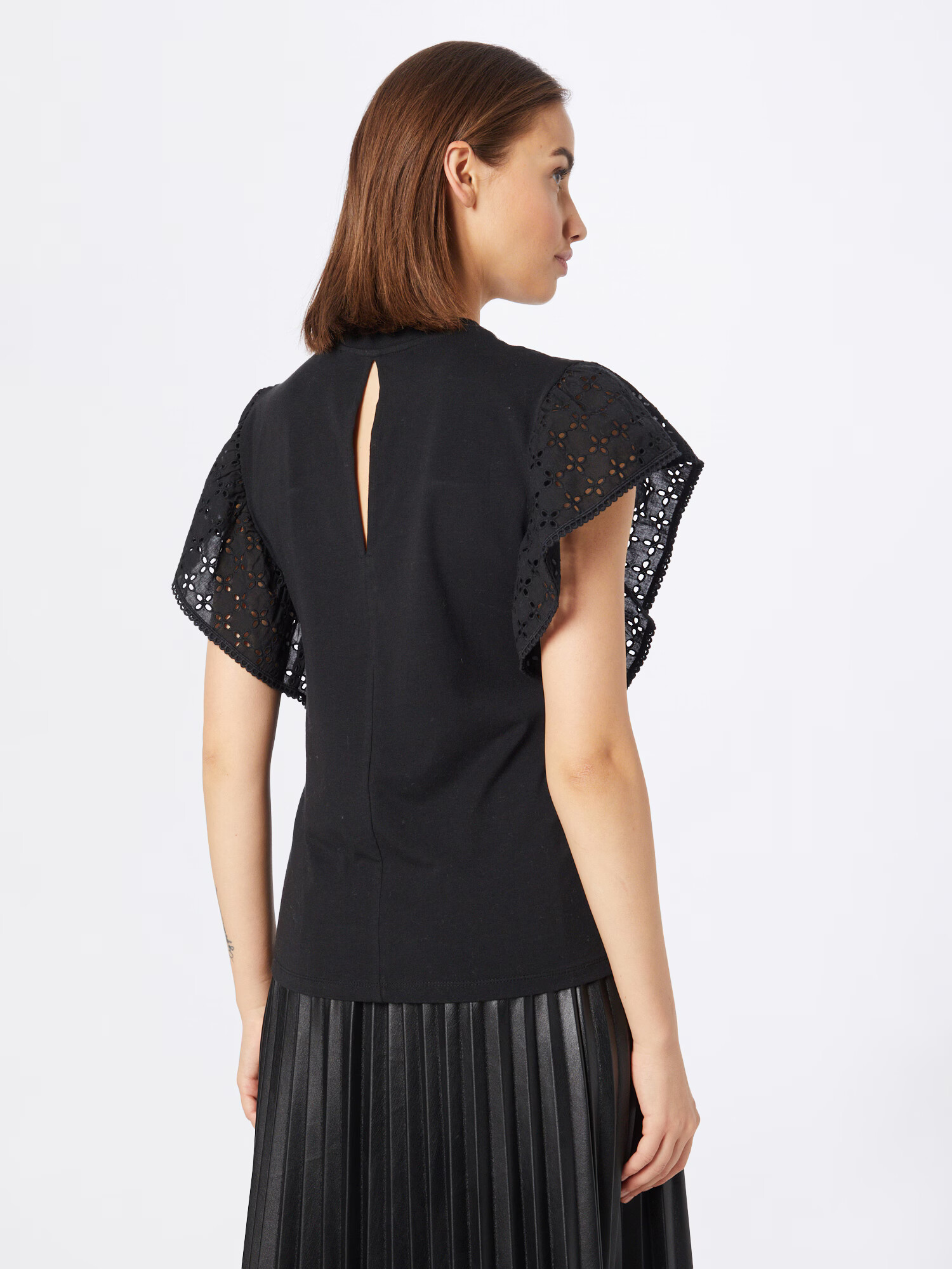 OBJECT Tricou 'GREER' negru - Pled.ro